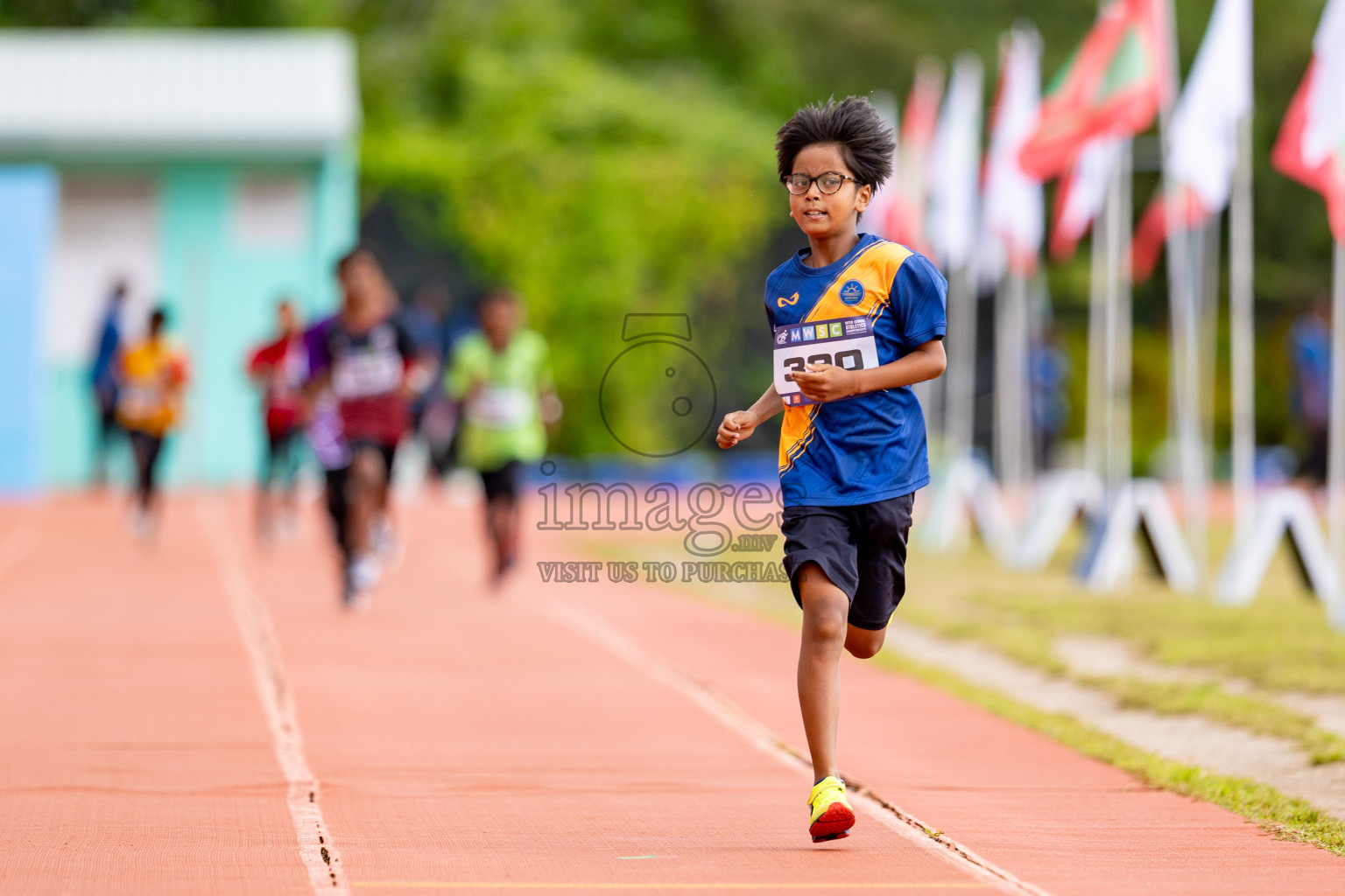 Day 3 of MWSC Interschool Athletics Championships 2024 held in Hulhumale Running Track, Hulhumale, Maldives on Monday, 11th November 2024. 
Photos by: Hassan Simah / Images.mv