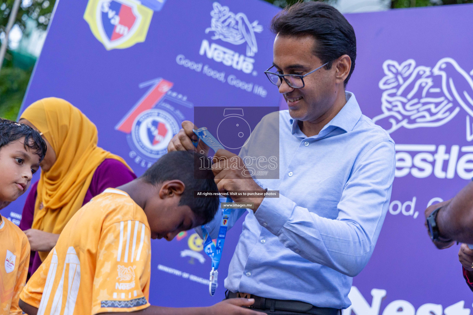 Day 4 of Nestle Kids Football Fiesta, held in Henveyru Football Stadium, Male', Maldives on Saturday, 14th October 2023
Photos: Ismail Thoriq / images.mv