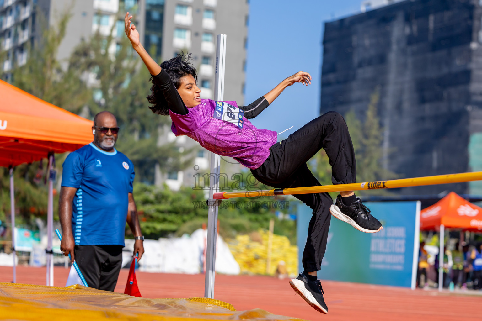 Day 4 of MWSC Interschool Athletics Championships 2024 held in Hulhumale Running Track, Hulhumale, Maldives on Tuesday, 12th November 2024. Photos by: Nausham Waheed / Images.mv