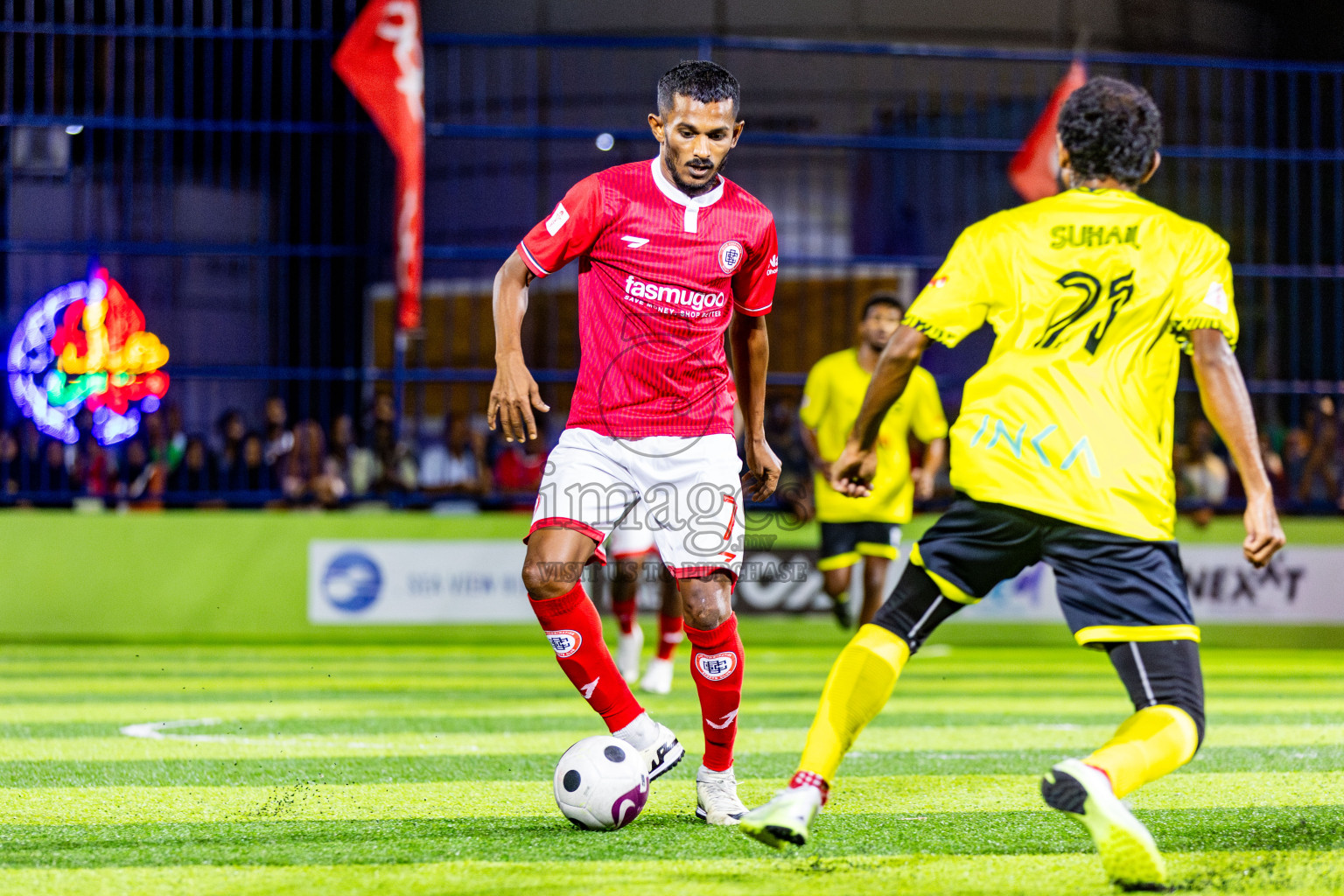 CC Sports Club vs Vela Sports Club in Day 7 of Eydhafushi Futsal Cup 2024 was held on Sunday , 14th April 2024, in B Eydhafushi, Maldives Photos: Nausham Waheed / images.mv