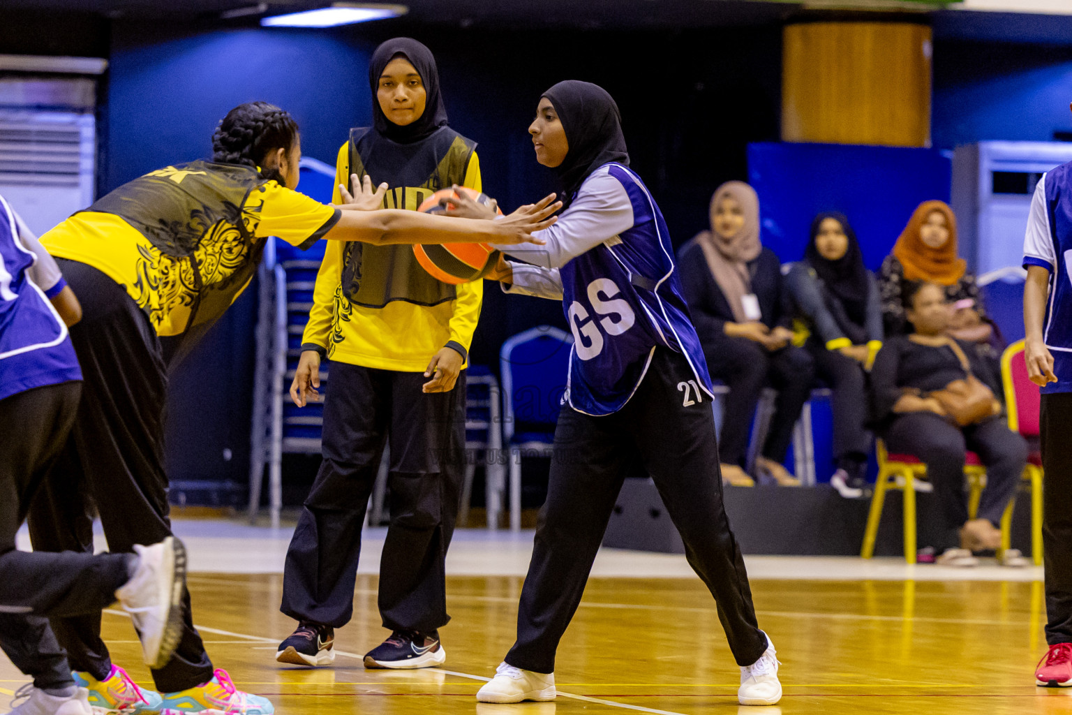 Day 10 of 25th Inter-School Netball Tournament was held in Social Center at Male', Maldives on Tuesday, 20th August 2024. Photos: Nausham Waheed / images.mv