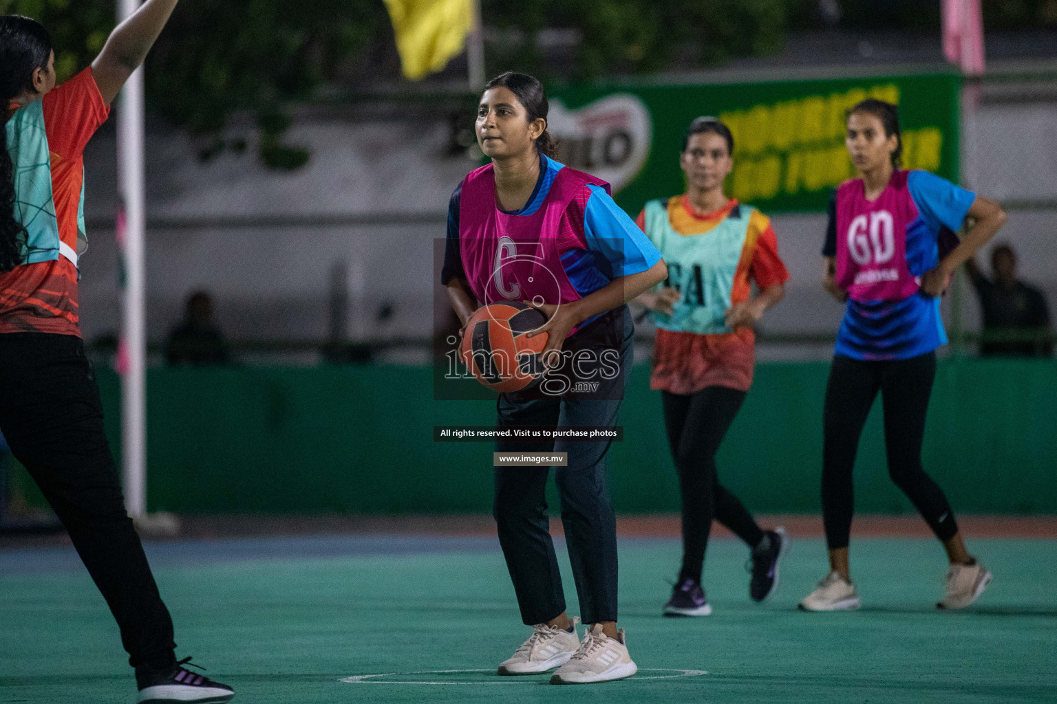 Day 7 of 20th Milo National Netball Tournament 2023, held in Synthetic Netball Court, Male', Maldives on 5th June 2023 Photos: Nausham Waheed/ Images.mv