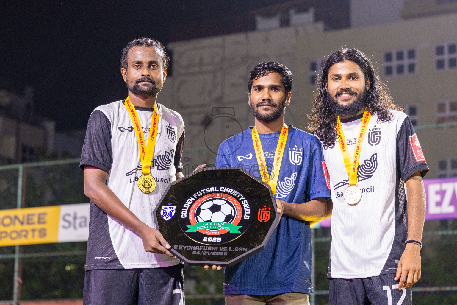 Opening of Golden Futsal Challenge 2025 with Charity Shield Match between L.Gan vs B.Eydhafushi was held on Saturday, 4th January 2025, in Hulhumale', Maldives Photos: Ismail Thoriq / images.mv
