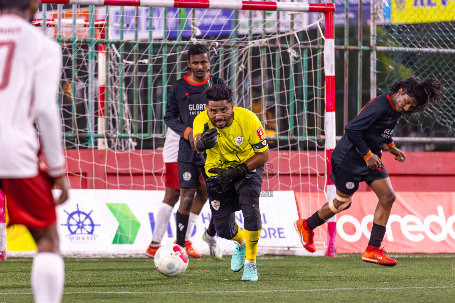 L Isdhoo vs L Hithadhoo in Day 16 of Golden Futsal Challenge 2024 was held on Tuesday, 30th January 2024, in Hulhumale', Maldives Photos: Ismail Thoriq / images.mv