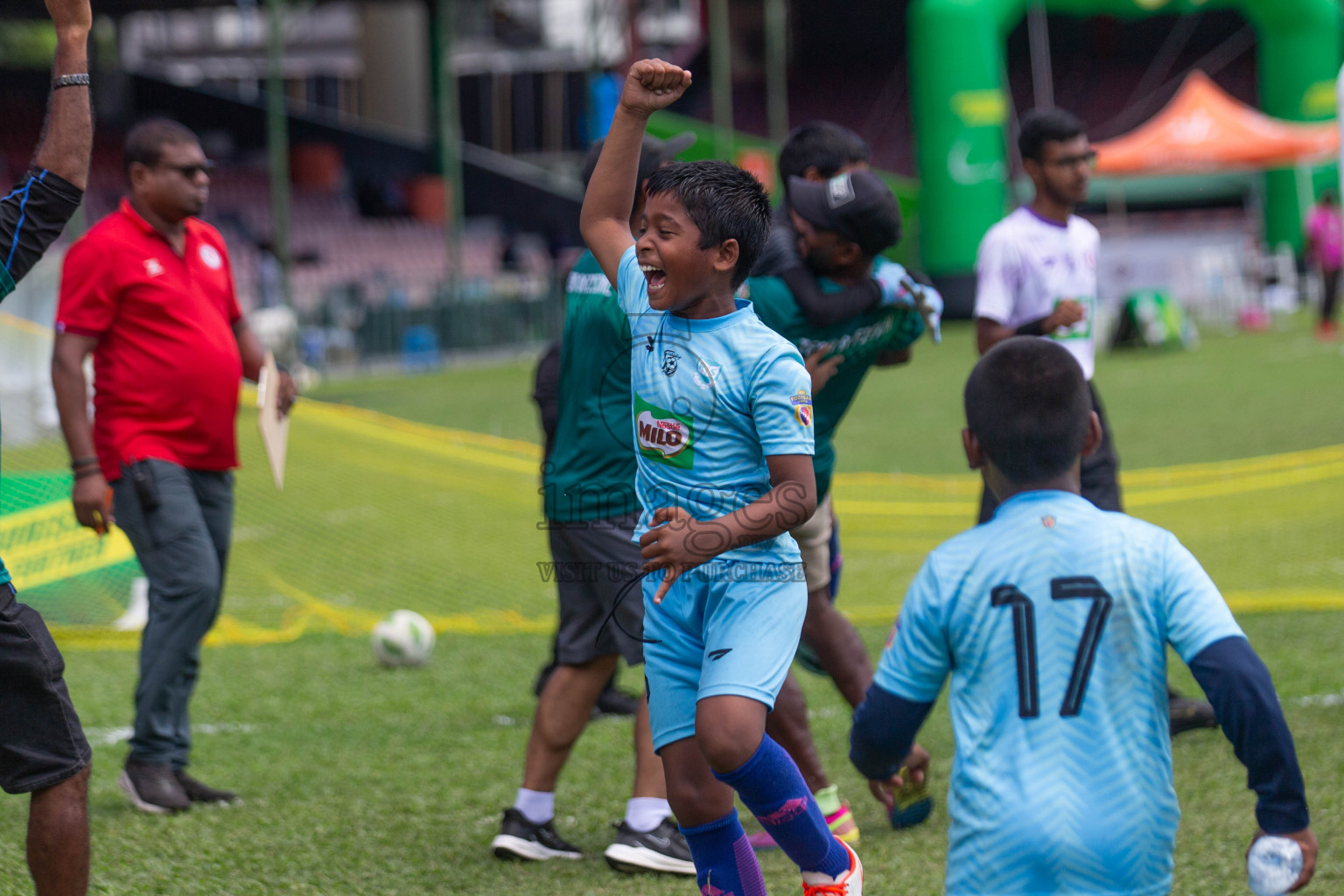 Day 2 of MILO Kids Football Fiesta was held at National Stadium in Male', Maldives on Saturday, 24th February 2024.