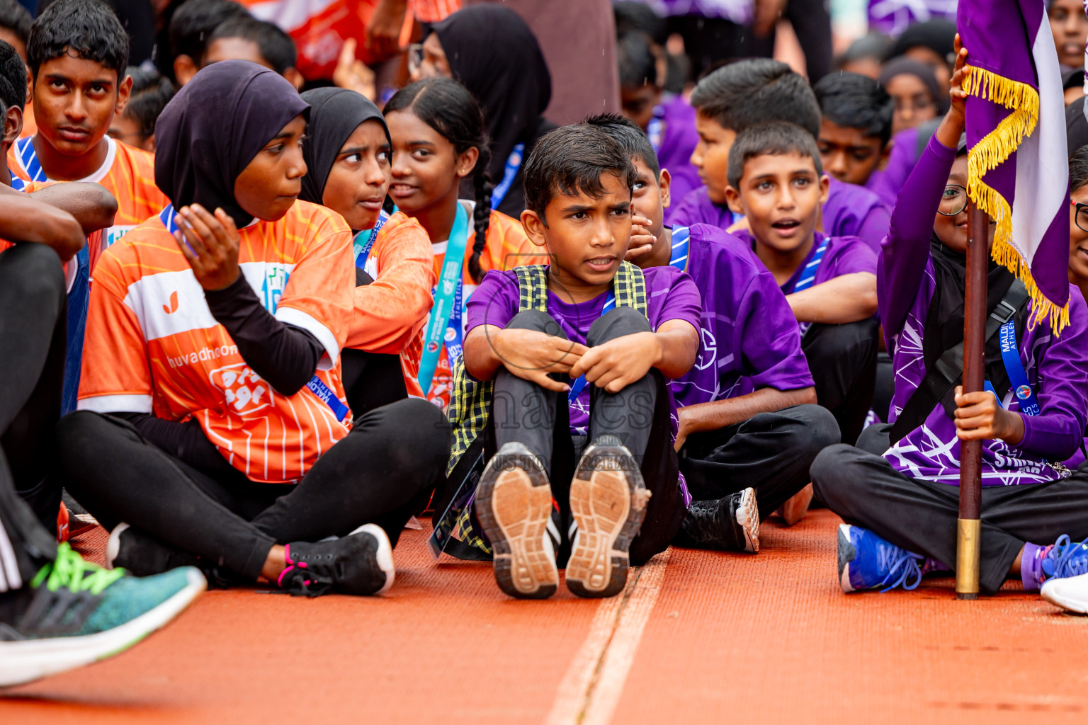 Day 6 of MWSC Interschool Athletics Championships 2024 held in Hulhumale Running Track, Hulhumale, Maldives on Thursday, 14th November 2024. Photos by: Nausham Waheed / Images.mv