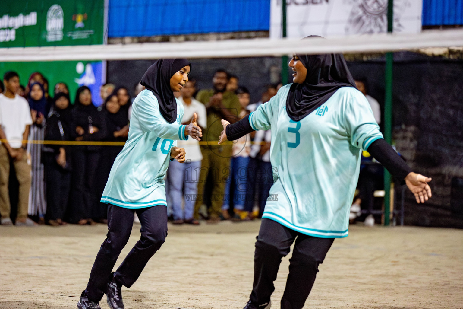 U19 Male and Atoll Girl's Finals in Day 9 of Interschool Volleyball Tournament 2024 was held in ABC Court at Male', Maldives on Saturday, 30th November 2024. Photos: Hassan Simah / images.mv