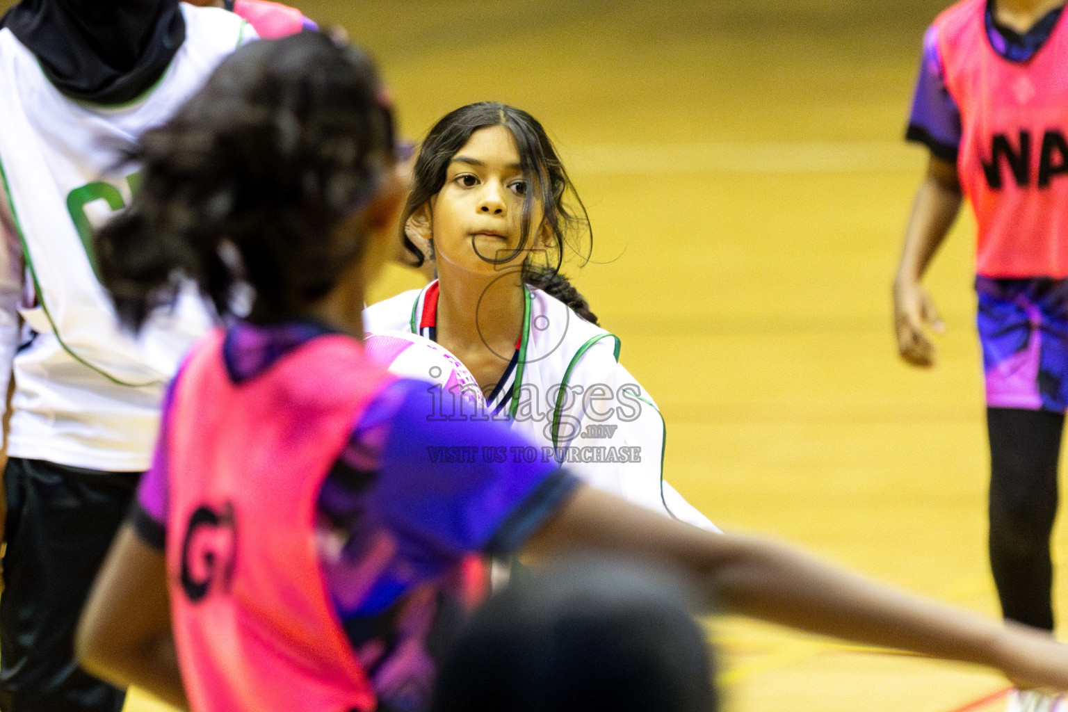 NSA B vs Net Queens Day 6  of 3rd Netball Junior Championship, held at Social Center on Friday 24th January 2025 . Photos: Shuu Abdul Sattar / images.mv
