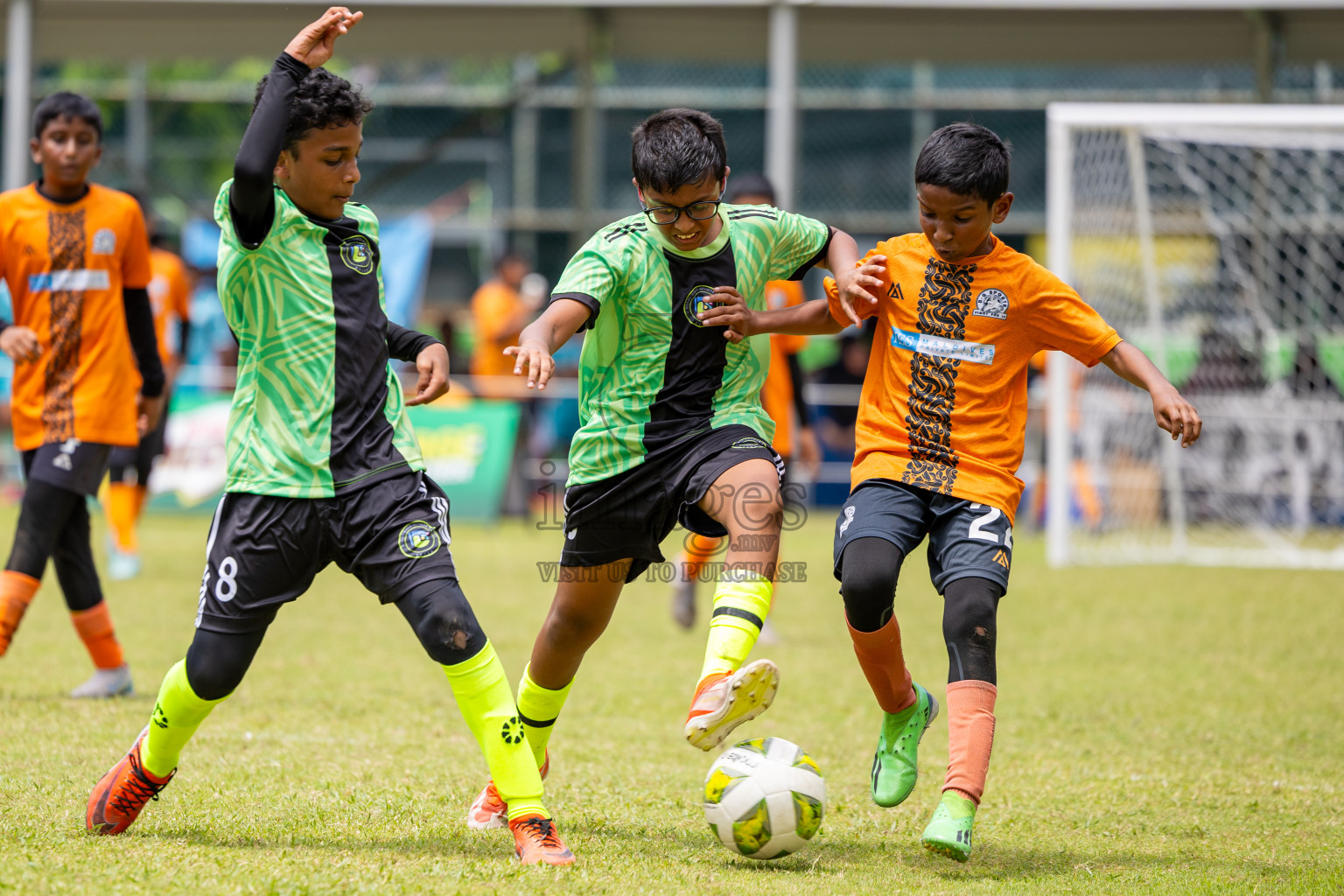 Day 1 of MILO Academy Championship 2025 (U-12) was held at Henveiru Stadium in Male', Maldives on Thursday, 1st May 2025. Photos: Ismail Thoriq / images.mv
