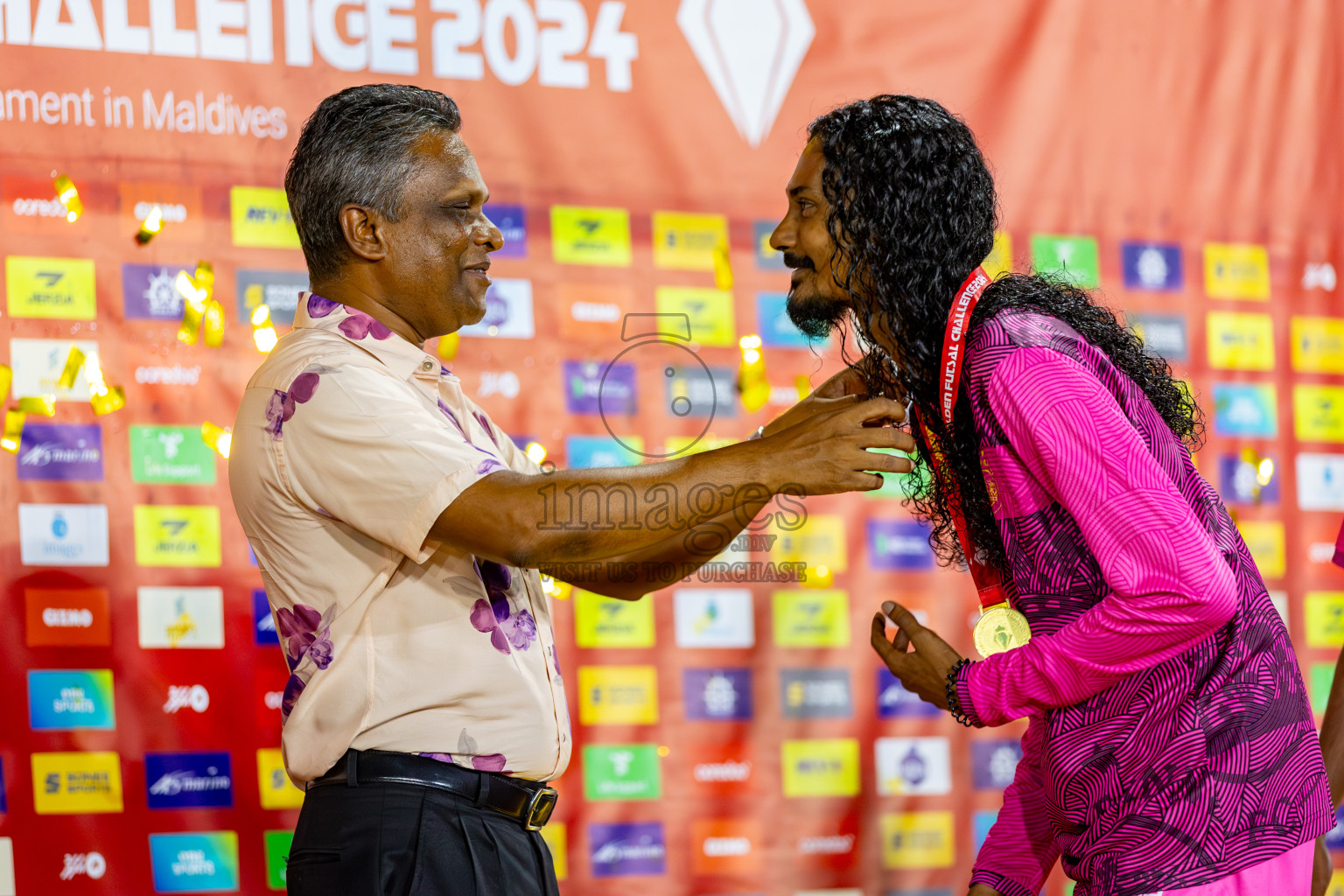 Vilimale VS Maafannu in Zone 8 Group Stage Final on Day 38 of Golden Futsal Challenge 2024 which was held on Friday, 23rd February 2024, in Hulhumale', Maldives 
Photos: Hassan Simah/ images.mv