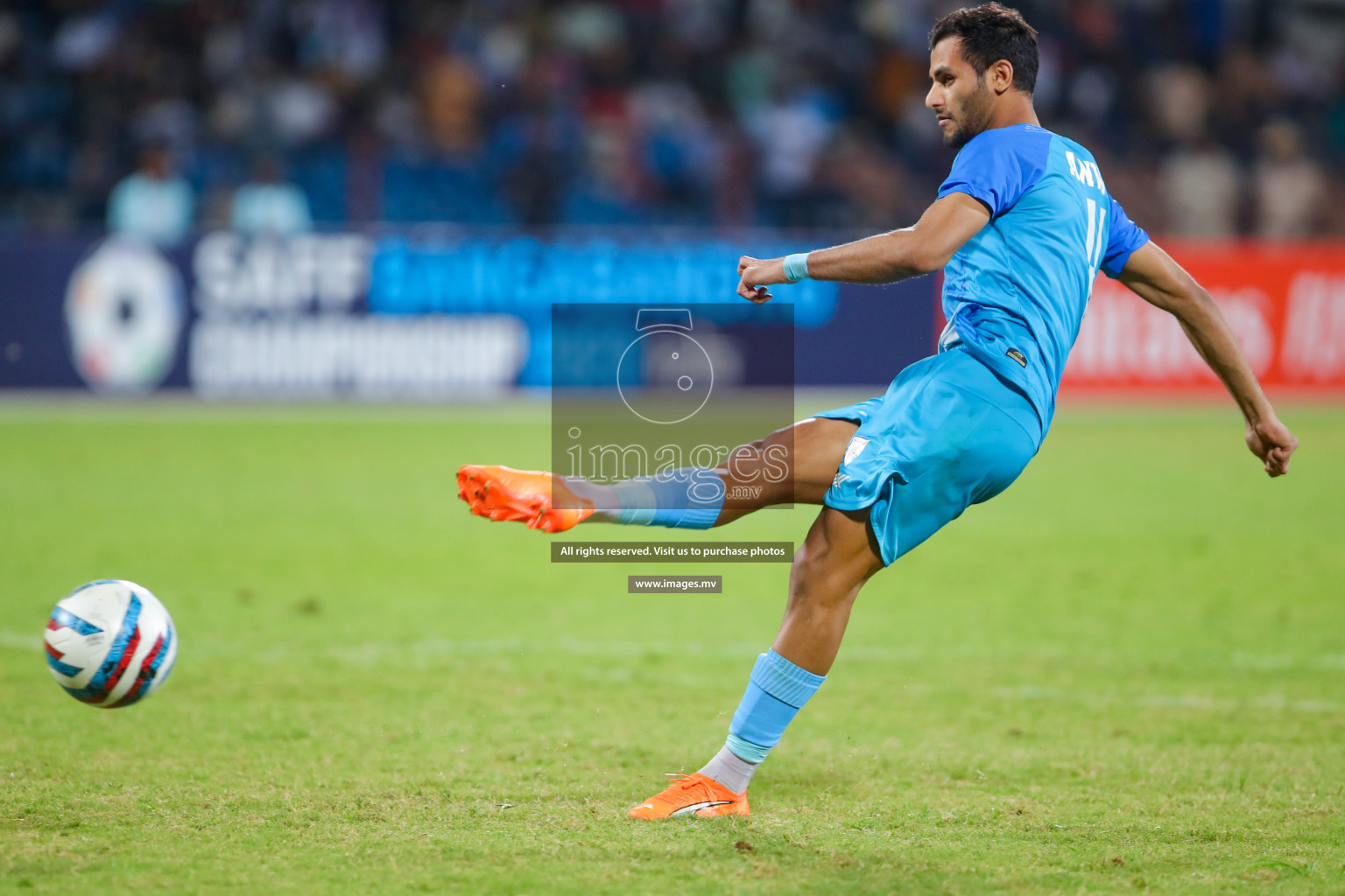 Lebanon vs India in the Semi-final of SAFF Championship 2023 held in Sree Kanteerava Stadium, Bengaluru, India, on Saturday, 1st July 2023. Photos: Nausham Waheed, Hassan Simah / images.mv