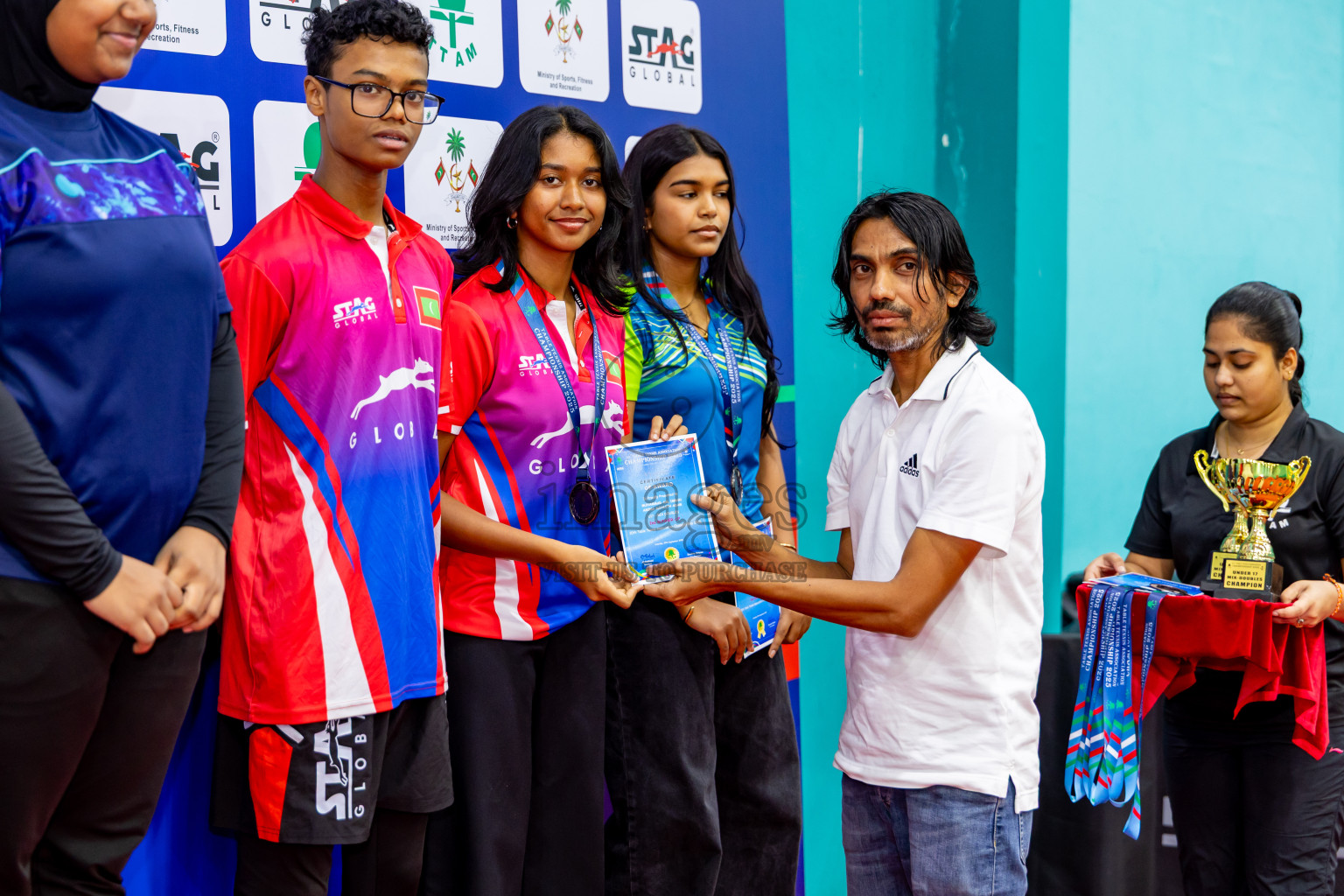 Finals of 30th Table Tennis Association Championship 2025 was held on Saturday, 20th September 2025 in Male' TT Hall, Male', Maldives. Photos: Nausham Waheed / images.mv