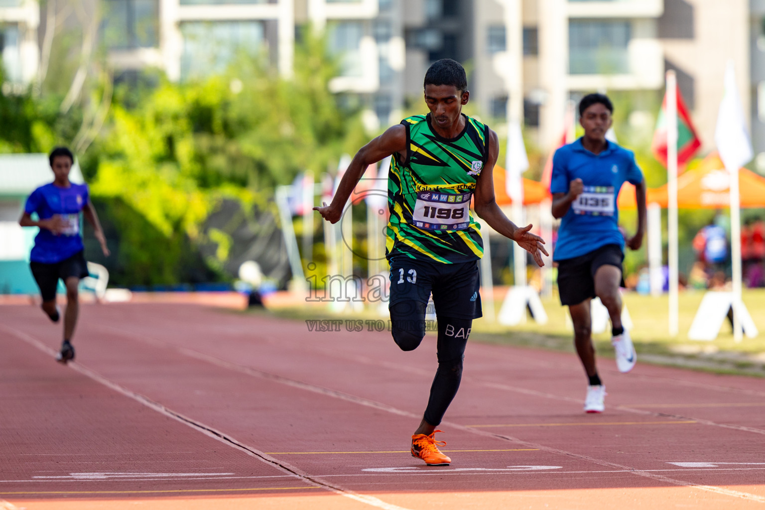 Day 1 of MWSC Interschool Athletics Championships 2024 held in Hulhumale Running Track, Hulhumale, Maldives on Saturday, 9th November 2024. 
Photos by: Hassan Simah / Images.mv