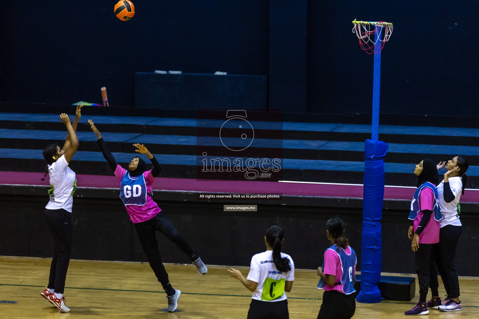 Sports Club Shining Star vs Club Green Streets in the Milo National Netball Tournament 2022 on 17 July 2022, held in Social Center, Male', Maldives. Photographer: Hassan Simah / Images.mv