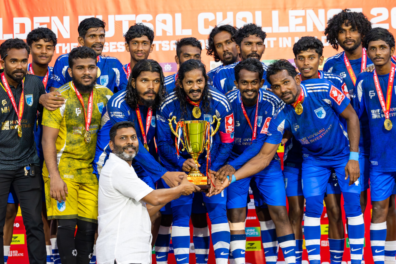 AA. Mathiveri VS AA. Thoddoo in Atoll Round Final on Day 20 of Golden Futsal Challenge 2025 was held on Friday, 24th January 2025, in Hulhumale', Maldives. Photos: Ismail Thoriq / images.mv