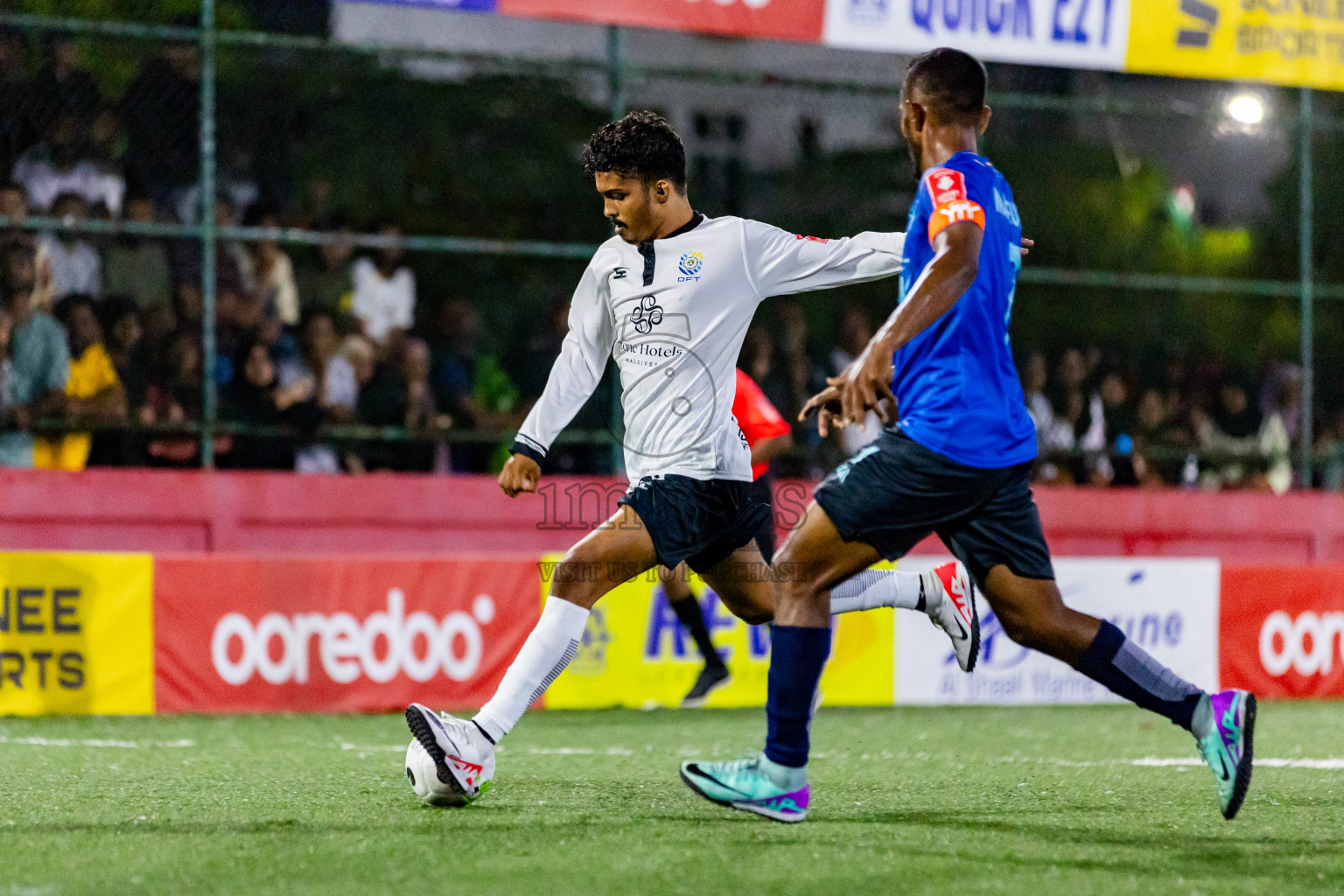 K Dhiffushi VS K Maafushi in Day 25 of Golden Futsal Challenge 2024 was held on Thursday , 8th February 2024 in Hulhumale', Maldives Photos: Nausham Waheed / images.mv