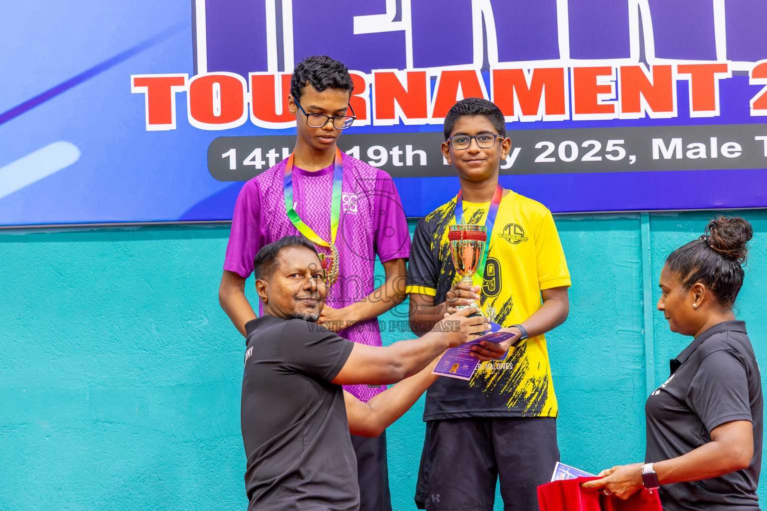Day 8 of Interschool Table Tennis Tournament 2025 held at Male' TT Hall, Male', Maldives on Thursday, 22nd May 2025.
Photos by: Ismail Thoriq / images.mv