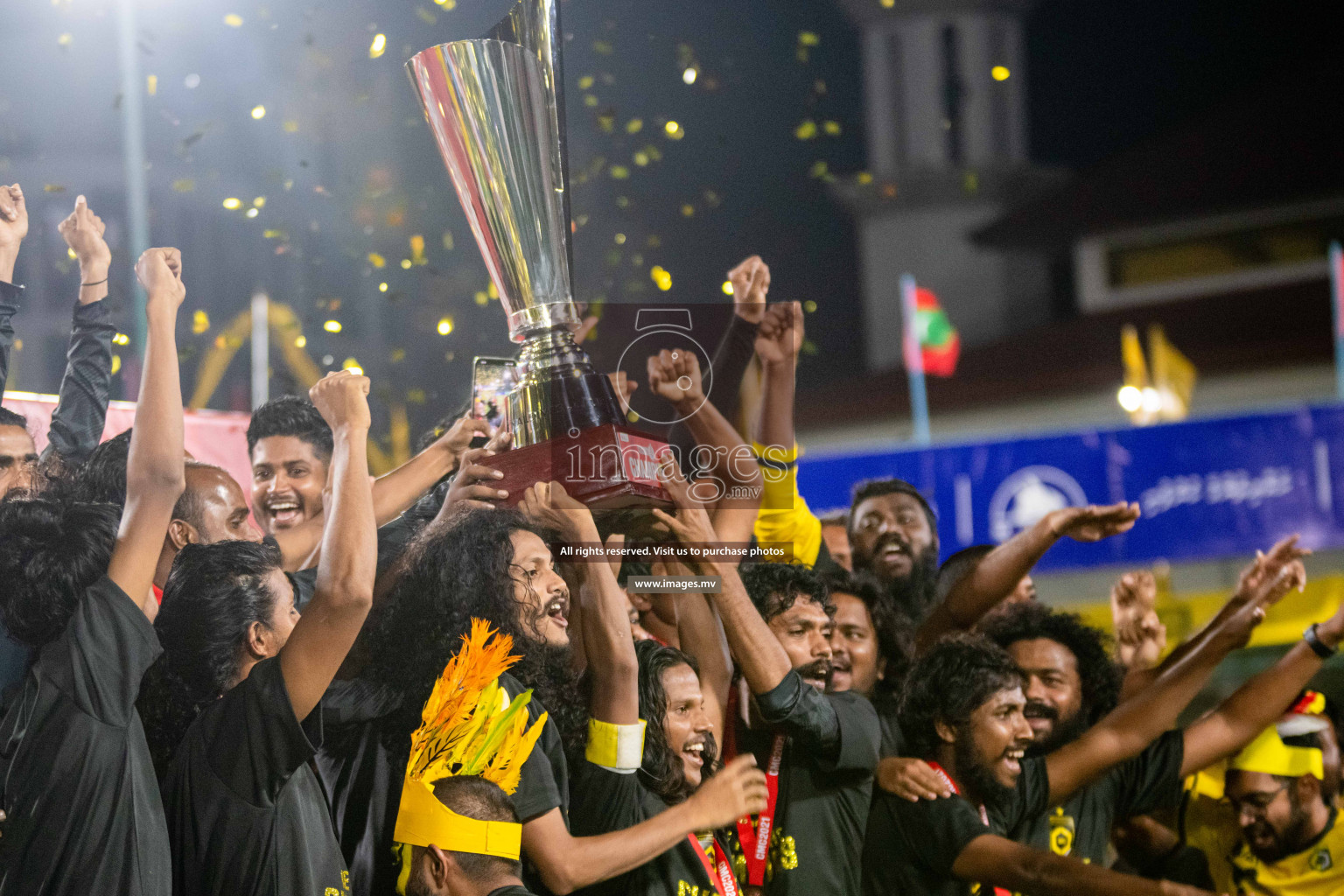 RRC Vs FSM in the Semi Finals of Club Maldives 2021 held in Hulhumale, Maldives on 19 December 2021. Photos: Shuu Abdul Sattar / images.mv