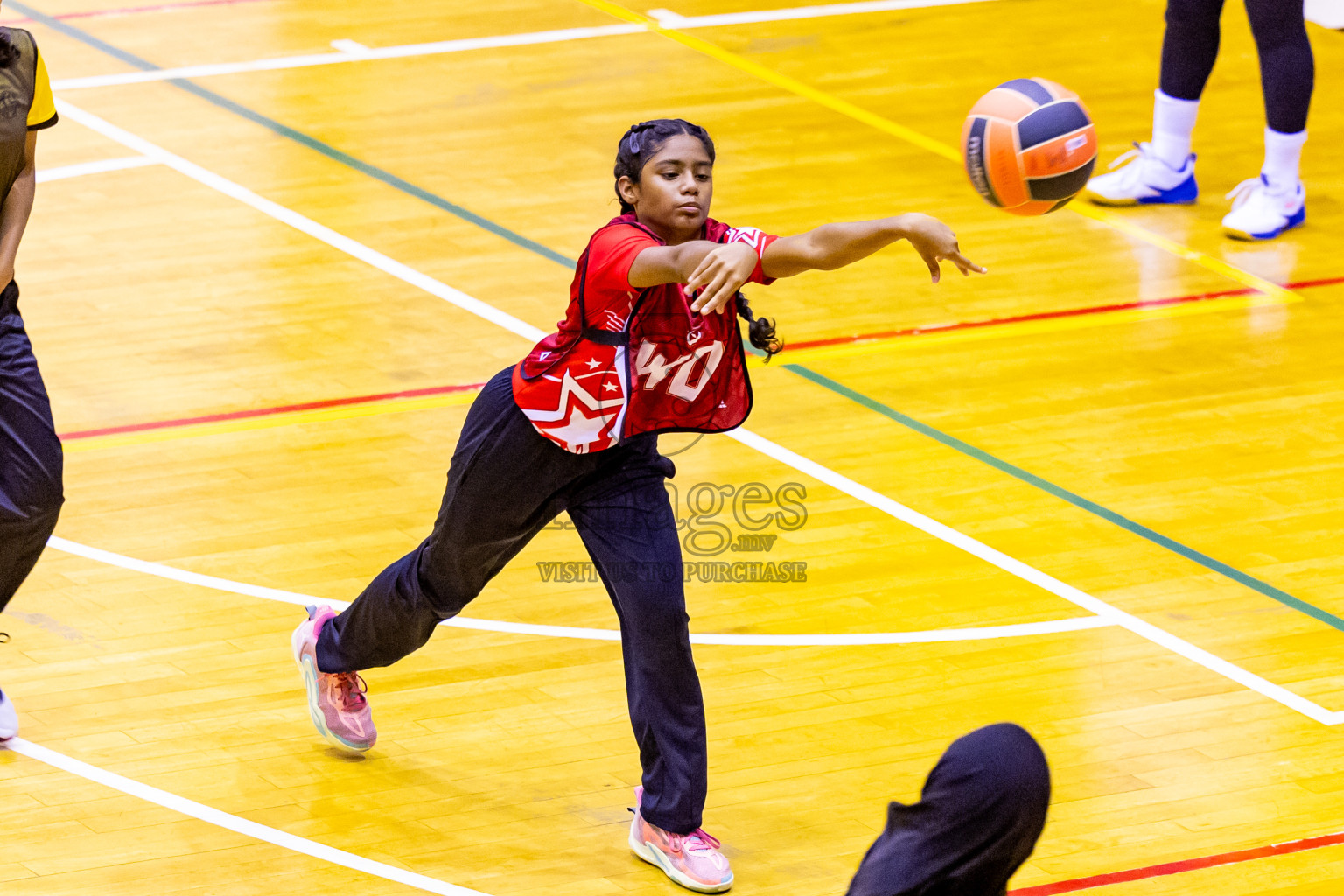 Day 12 of 25th Inter-School Netball Tournament was held in Social Center at Male', Maldives on Thursday, 22nd August 2024. Photos: Nausham Waheed / images.mv