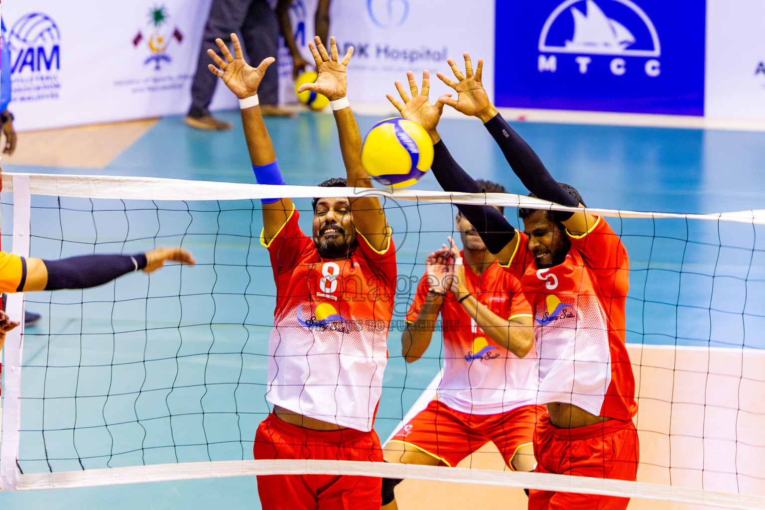 Day 1 of MILO VAM Cup 2024 Men's Division was held in Social Center Indoor Hall on Monday, 28th October 2024. Photos: Nausham Waheed / images.mv