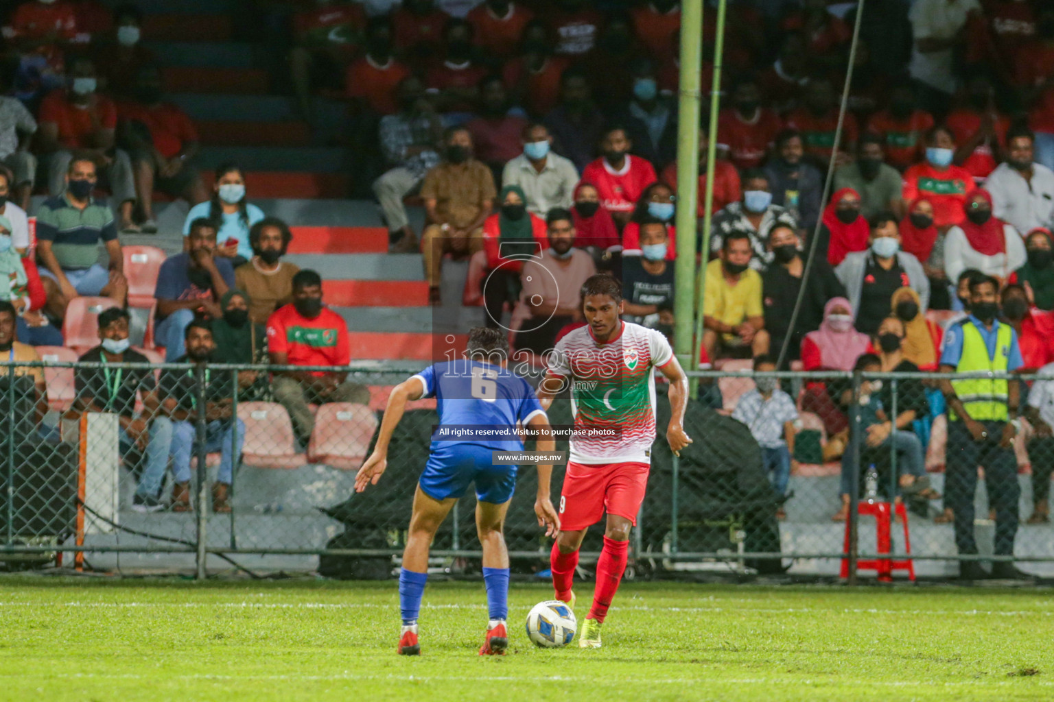 Maldives vs Nepal in SAFF Championship 2021 held on 1st October 2021 in Galolhu National Stadium, Male', Maldives