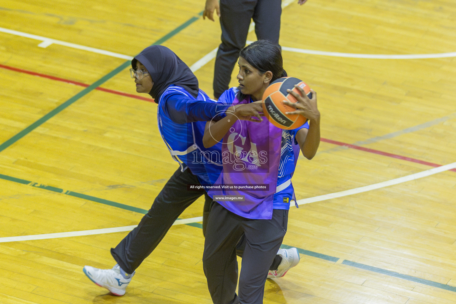 Day 11 of 24th Interschool Netball Tournament 2023 was held in Social Center, Male', Maldives on 6th November 2023. Photos: Mohamed Mahfooz Moosa / images.mv