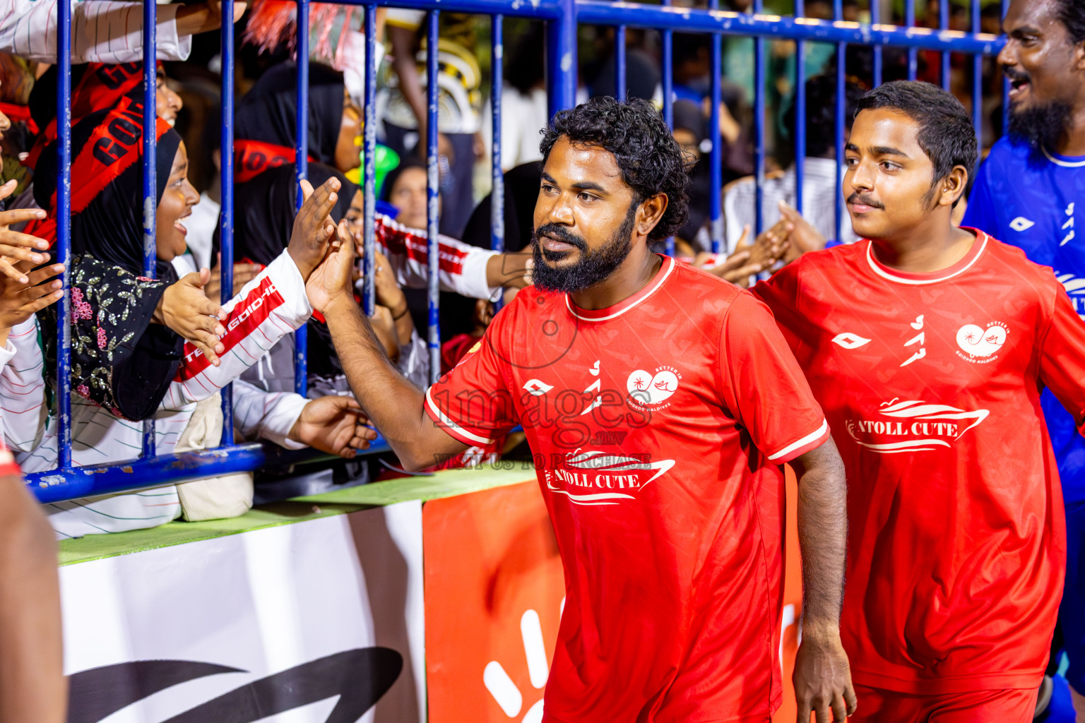Goidhoo vs Dhonfan in Quater Finals of Better in Baa Futsal Fiesta 2025 Men's division held in B. Eydhafushi, Maldives on Thursday, 13th November 2025. Photos: Nausham Waheed / images.mv