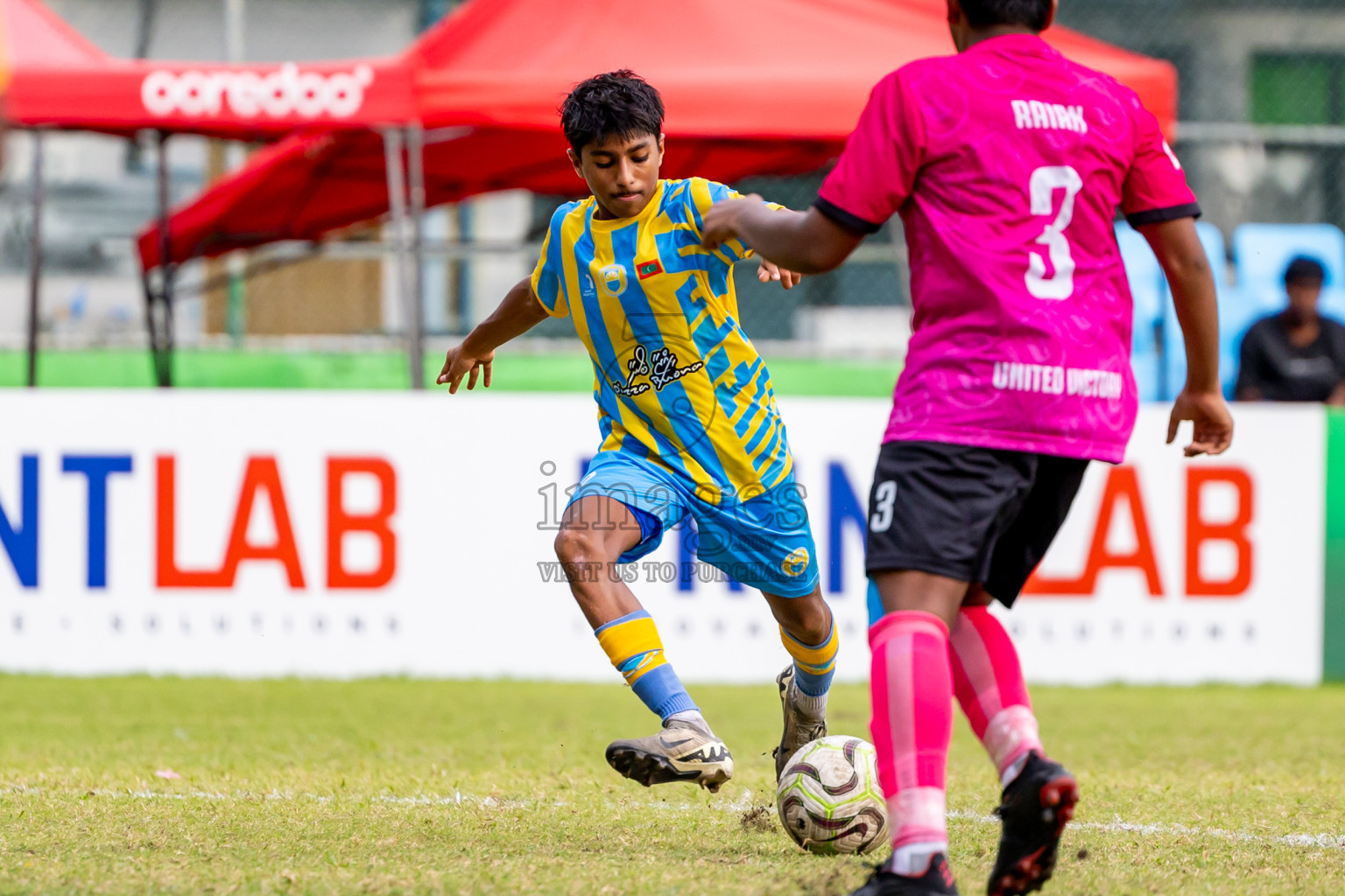 Club Valencia vs United Victory (U16) in Day 10 of Dhivehi Youth League 2024 held at Henveiru Stadium on Sunday, 15th December 2024. Photos: Nausham Waheed / Images.mv