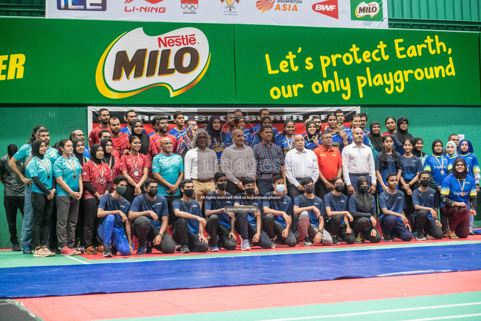 Final of Badminton association mixed group championship 2021 held in Male', Maldives Photos by Nausham Waheed