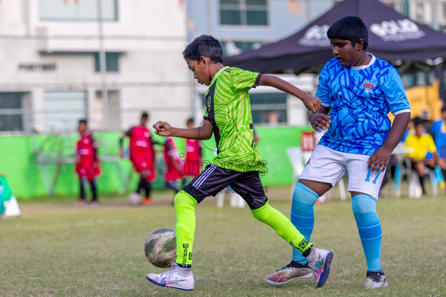 Day 2  of MILO Academy Championship 2024 - U12 was held at Henveiru Grounds in Male', Maldives on Thursday, 5th July 2024. Photos: Shuu Abdul Sattar / images.mv