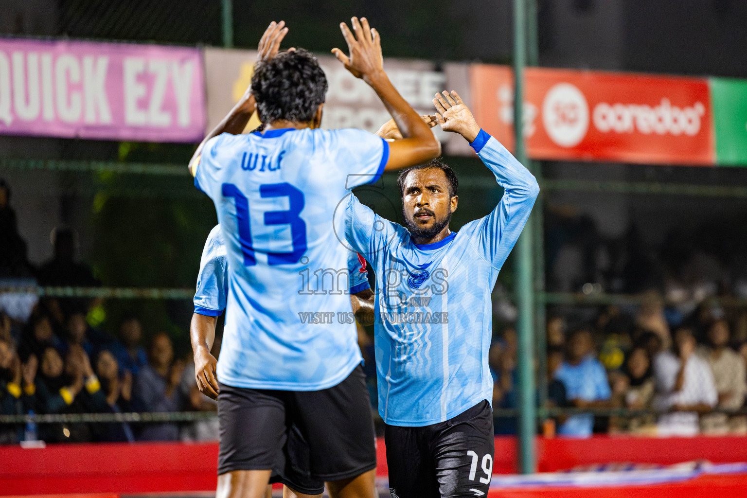 HDh Neykurendhoo vs HDh Nolhivaranfaru in Day 13 of Golden Futsal Challenge 2025 was held on Friday, 17th January 2025, in Hulhumale', Maldives. Photos: Nausham Waheed / images.mv