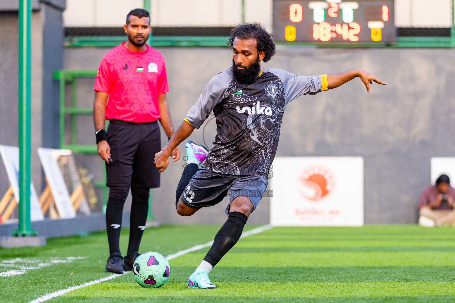 Bretheren SC vs Fasthari SC in Day 6 of BG Futsal Challenge 2024 was held on Sunday, 17th March 2024, in Male', Maldives Photos: Nausham Waheed / images.mv