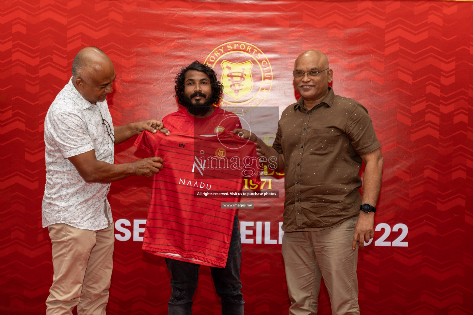 Victory Sports Club Jersey Unveiling 2022 on 14th July 2022, held in Jamaaludheen School Hall, Male', Maldives  Photos: Hassan Simah / Images.mv