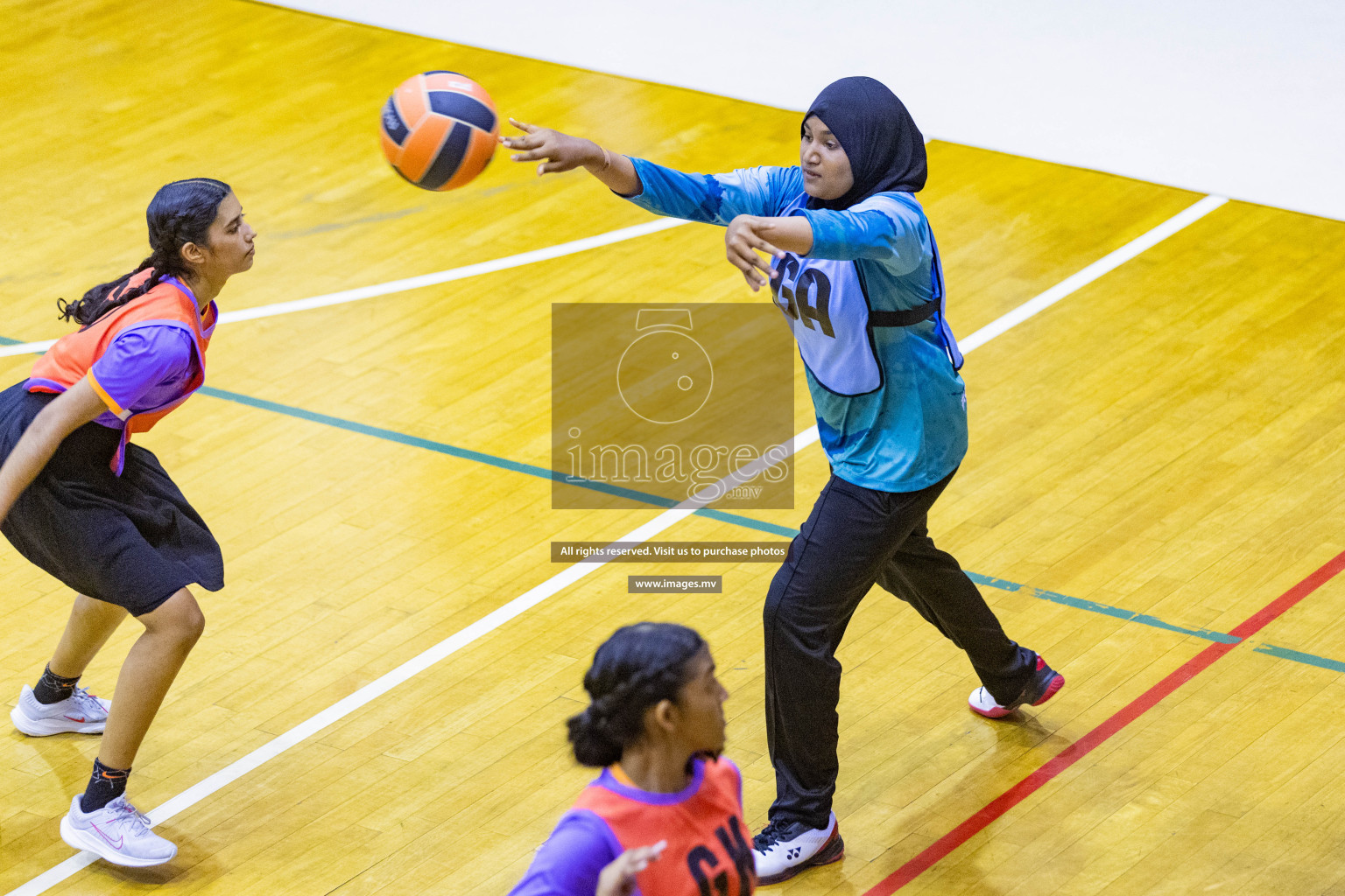 Day 10 of 24th Interschool Netball Tournament 2023 was held in Social Center, Male', Maldives on 5th November 2023. Photos: Nausham Waheed / images.mv