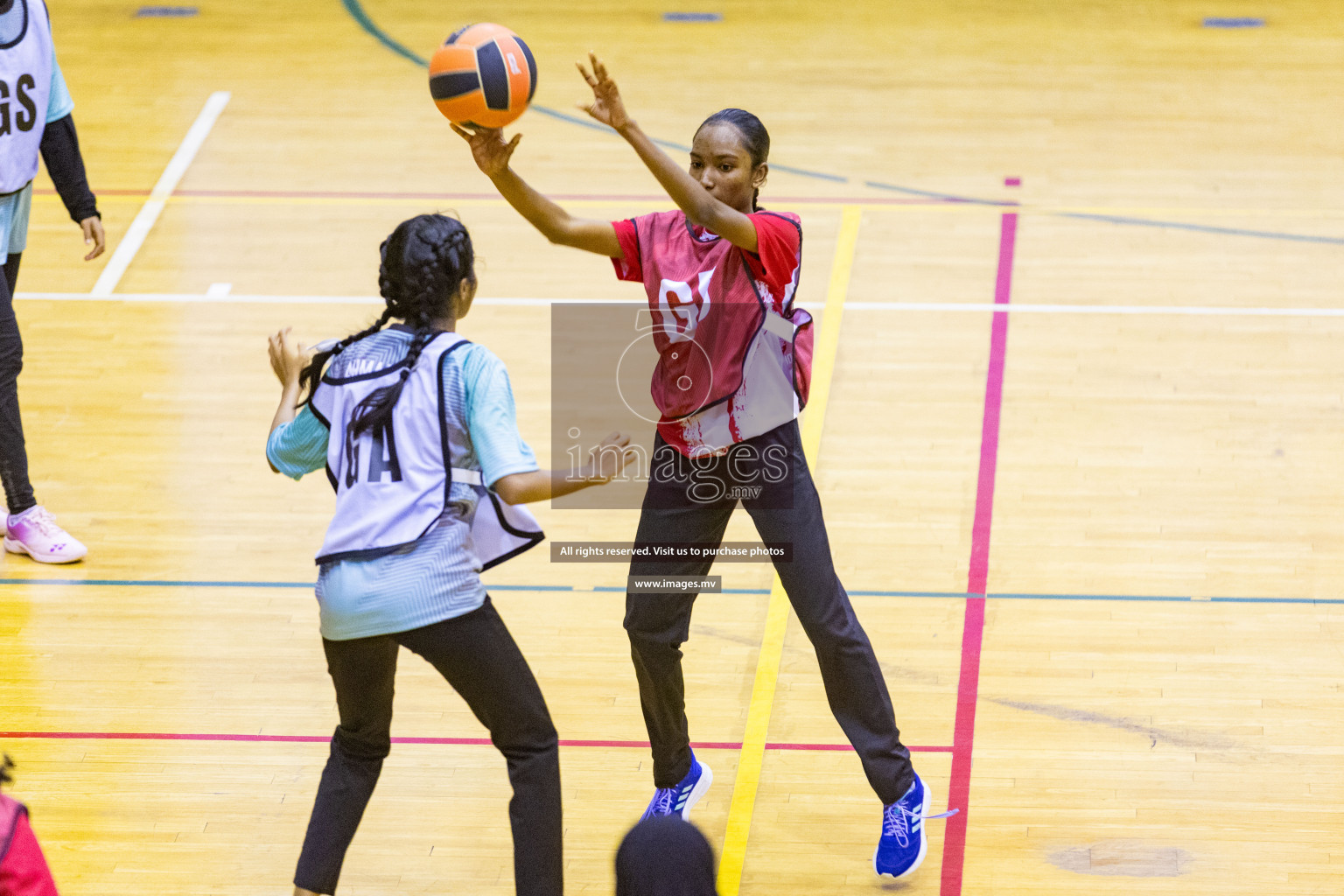 Day4 of 24th Interschool Netball Tournament 2023 was held in Social Center, Male', Maldives on 30th October 2023. Photos: Nausham Waheed / images.mv