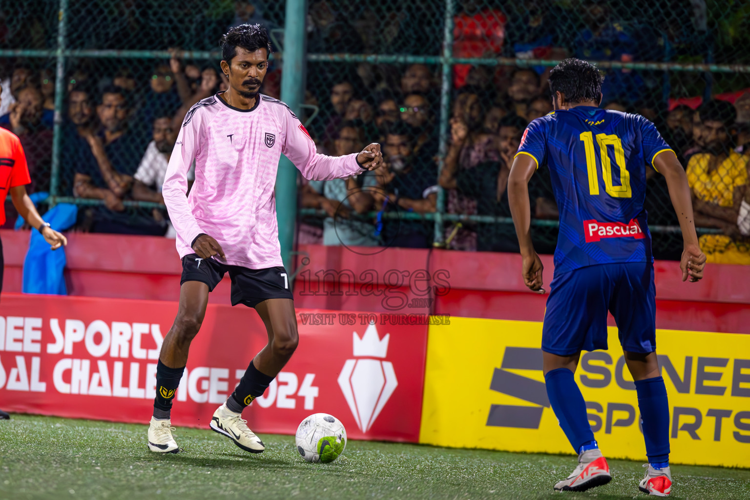 B Eydhafushi vs B Thulhaadhoo in Day 29 of Golden Futsal Challenge 2024 was held on Tuesday , 13th February 2024 in Hulhumale', Maldives Photos: Ismail Thoriq / images.mv