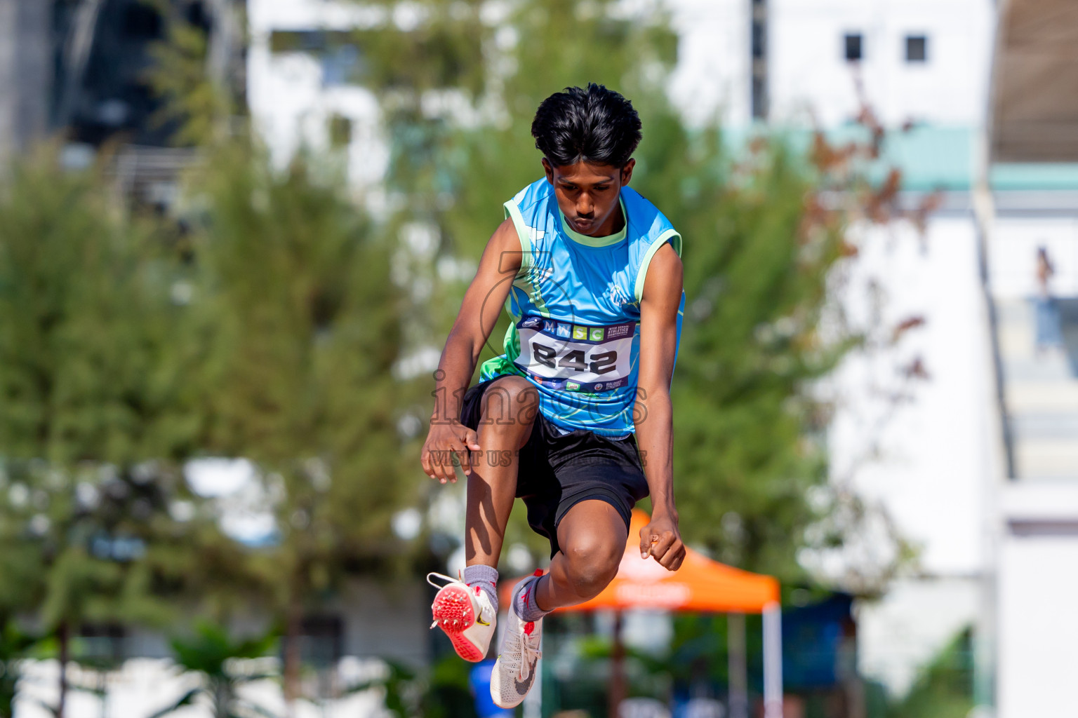 Day 4 of MWSC Interschool Athletics Championships 2024 held in Hulhumale Running Track, Hulhumale, Maldives on Tuesday, 12th November 2024. Photos by: Nausham Waheed / Images.mv