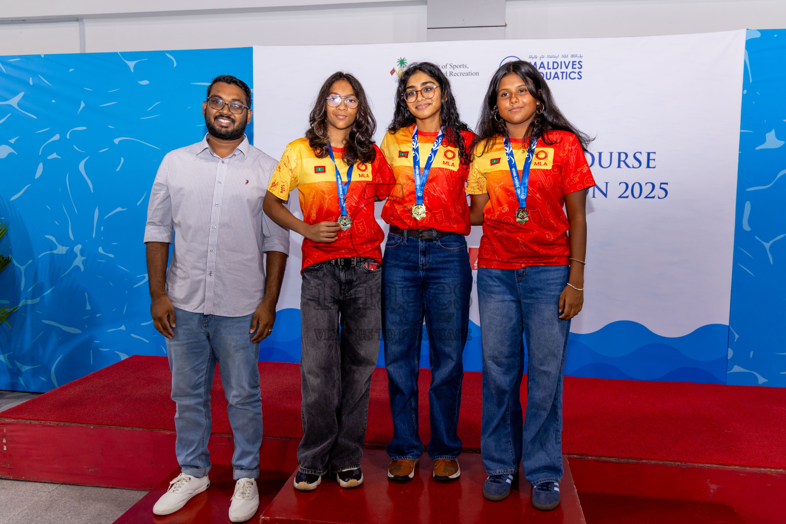 Closing Ceremony of 1st National Short Course Swimming Competition held in Hulhumale', Maldives on Thursday, 19th June 2025. Photos: Nausham Waheed / images.mv