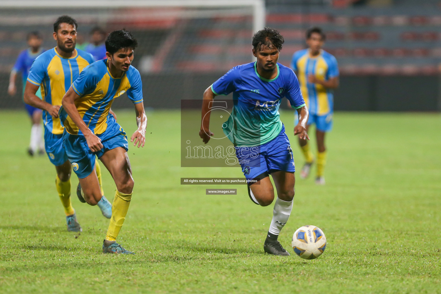 President's Cup 2023 - Club Valencia vs Super United Sports, held in National Football Stadium, Male', Maldives  Photos: Mohamed Mahfooz Moosa/ Images.mv