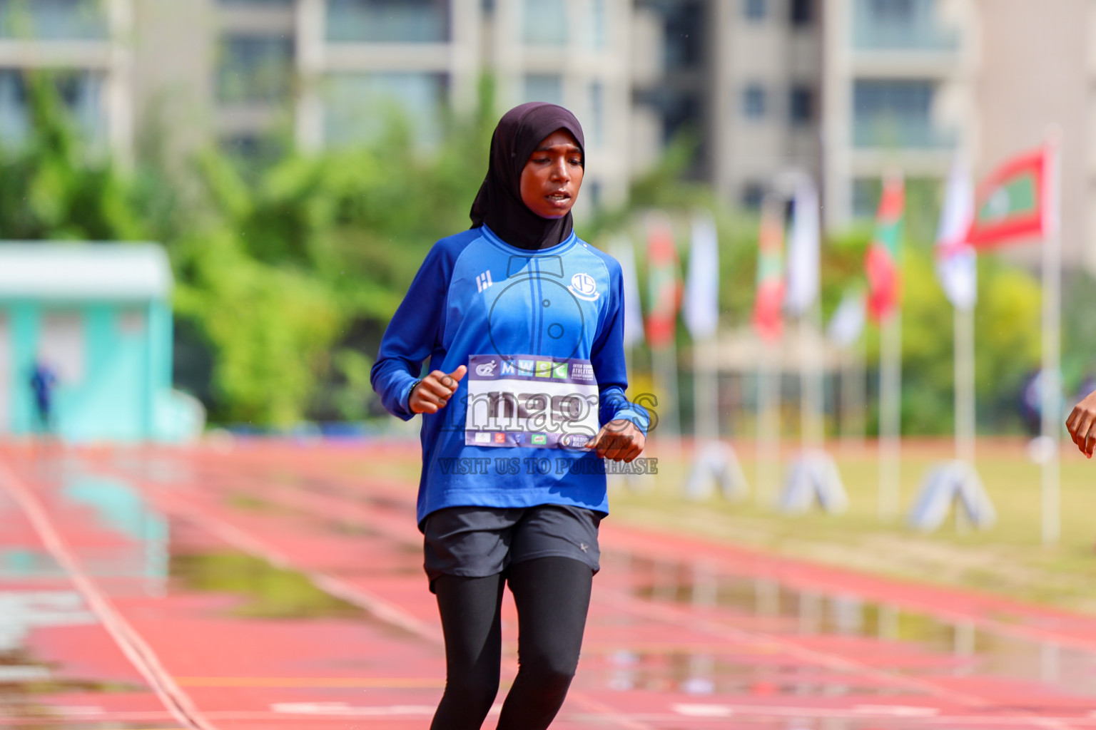 Day 1 of MWSC Interschool Athletics Championships 2024 held in Hulhumale Running Track, Hulhumale, Maldives on Saturday, 9th November 2024. 
Photos by: Ismail Thoriq, Hassan Simah / Images.mv