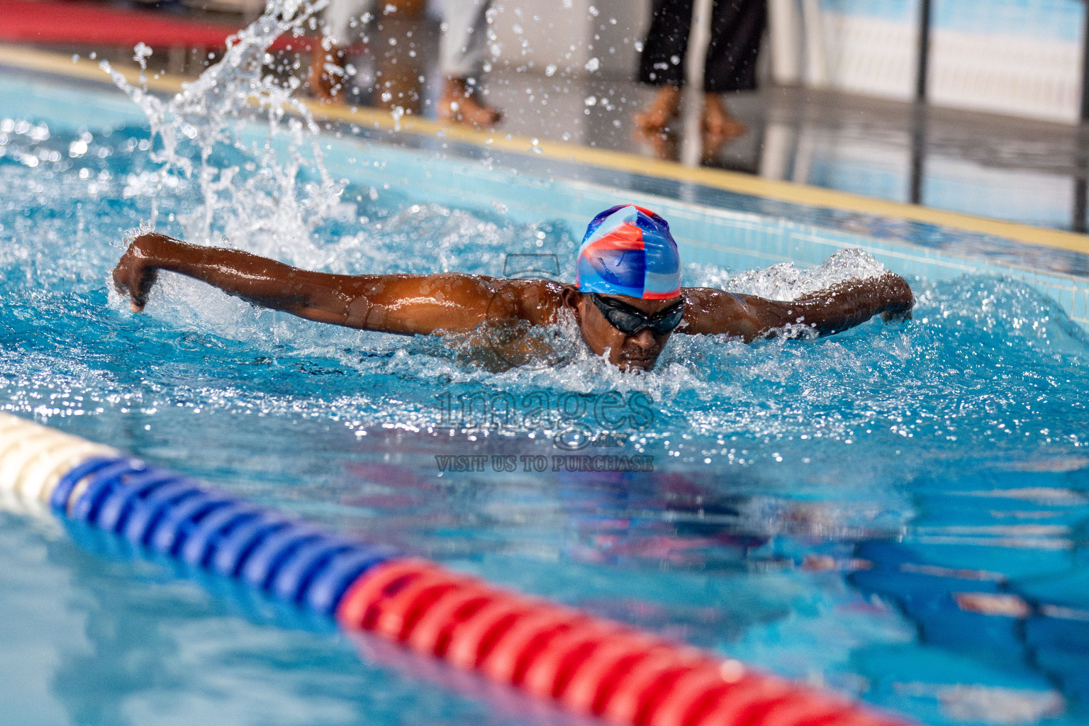 Day 3 of National Swimming Competition 2024 held in Hulhumale', Maldives on Sunday, 15th December 2024. Photos: Hassan Simah / images.mv