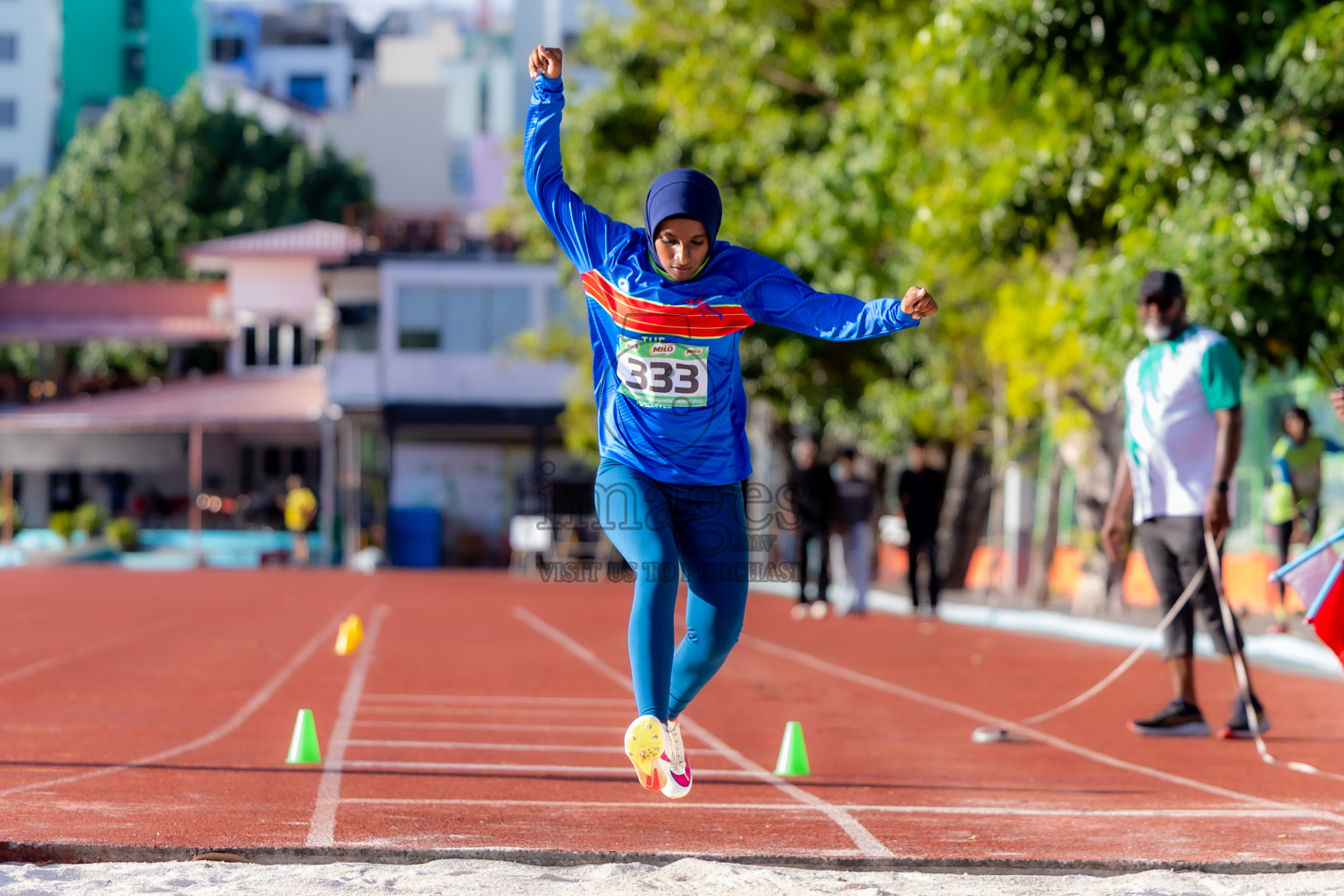 Day 1 of 12th Milo Association Championships was held in Ekuveni Track at Male', Maldives on Thursday, 24th April 2025. Photos: Nausham Waheed / images.mv