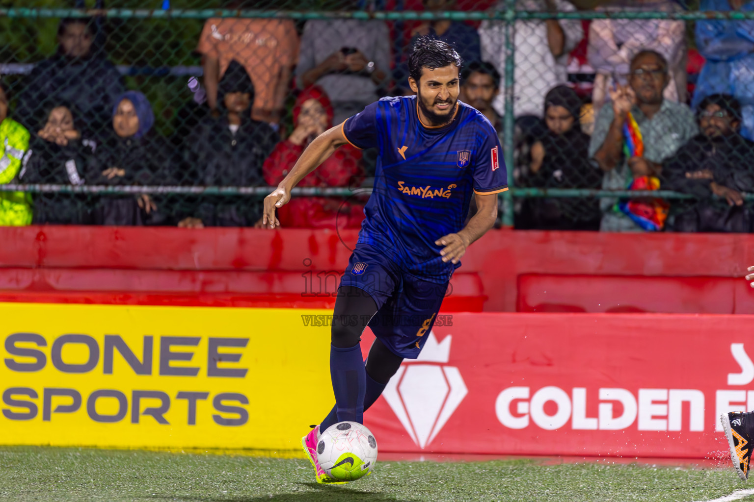 K Gaafaru vs Lh Kurendhoo in Day 32 of Golden Futsal Challenge 2024, held on Saturday, 17th February 2024 in Hulhumale', Maldives 
Photos: Ismail Thoriq / images.mv