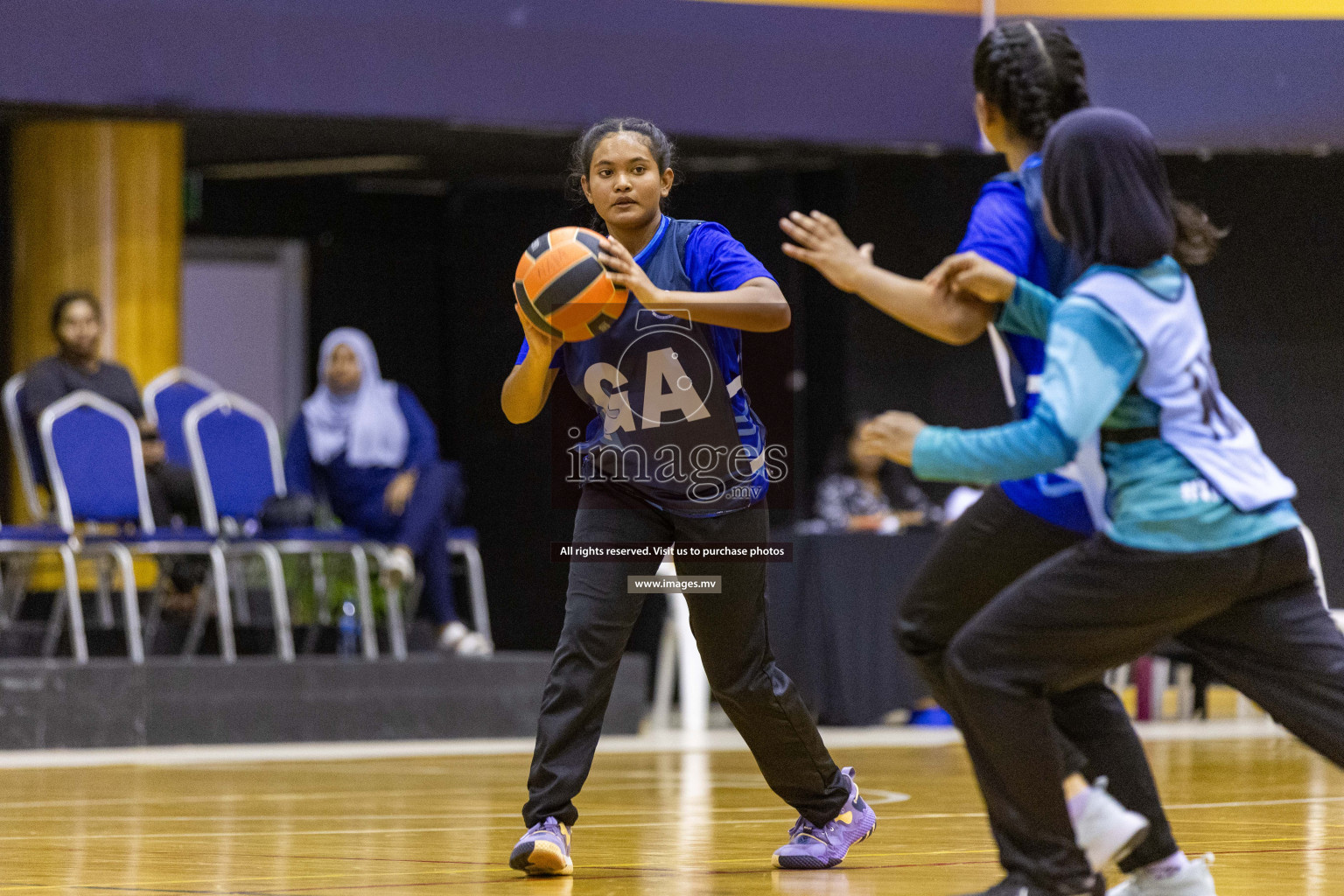 Day7 of 24th Interschool Netball Tournament 2023 was held in Social Center, Male', Maldives on 2nd November 2023. Photos: Nausham Waheed / images.mv