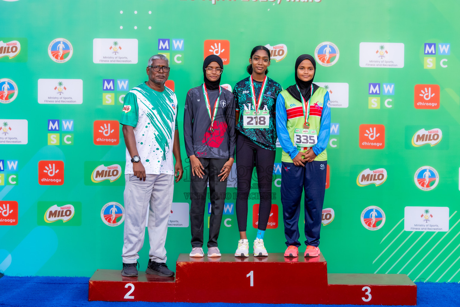 Day 1 of 12th Milo Association Championships was held in Ekuveni Track at Male', Maldives on Thursday, 24th April 2025. Photos: Nausham Waheed / images.mv