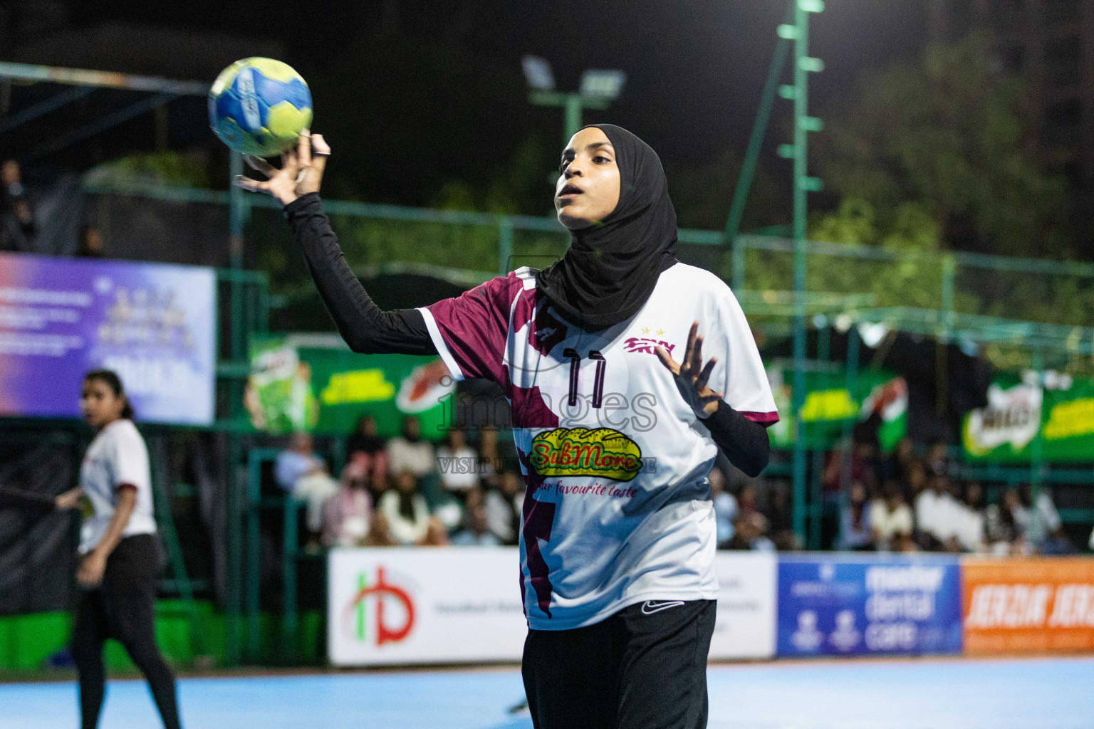 Day 14 of 10th National Handball Tournament 2023, held in Handball ground, Male', Maldives on Monday, 11th December 2023 Photos: Nausham Waheed/ Images.mv