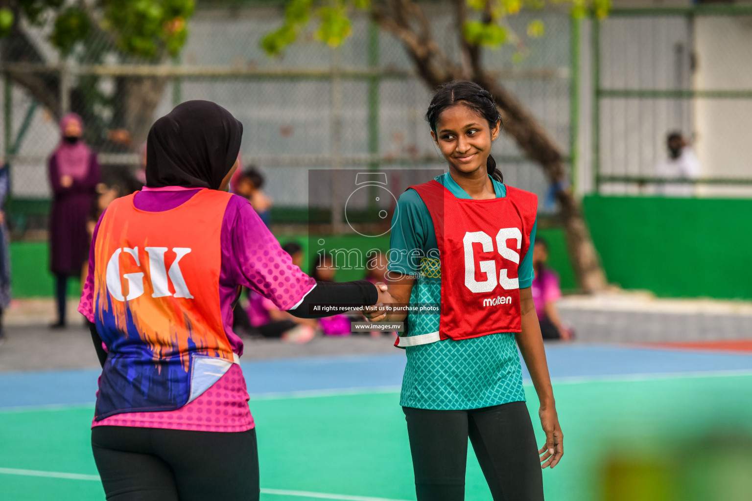 Final of Junior Netball Championship 2022 held in Male', Maldives on 19th March 2022. Photos by Nausham Waheed