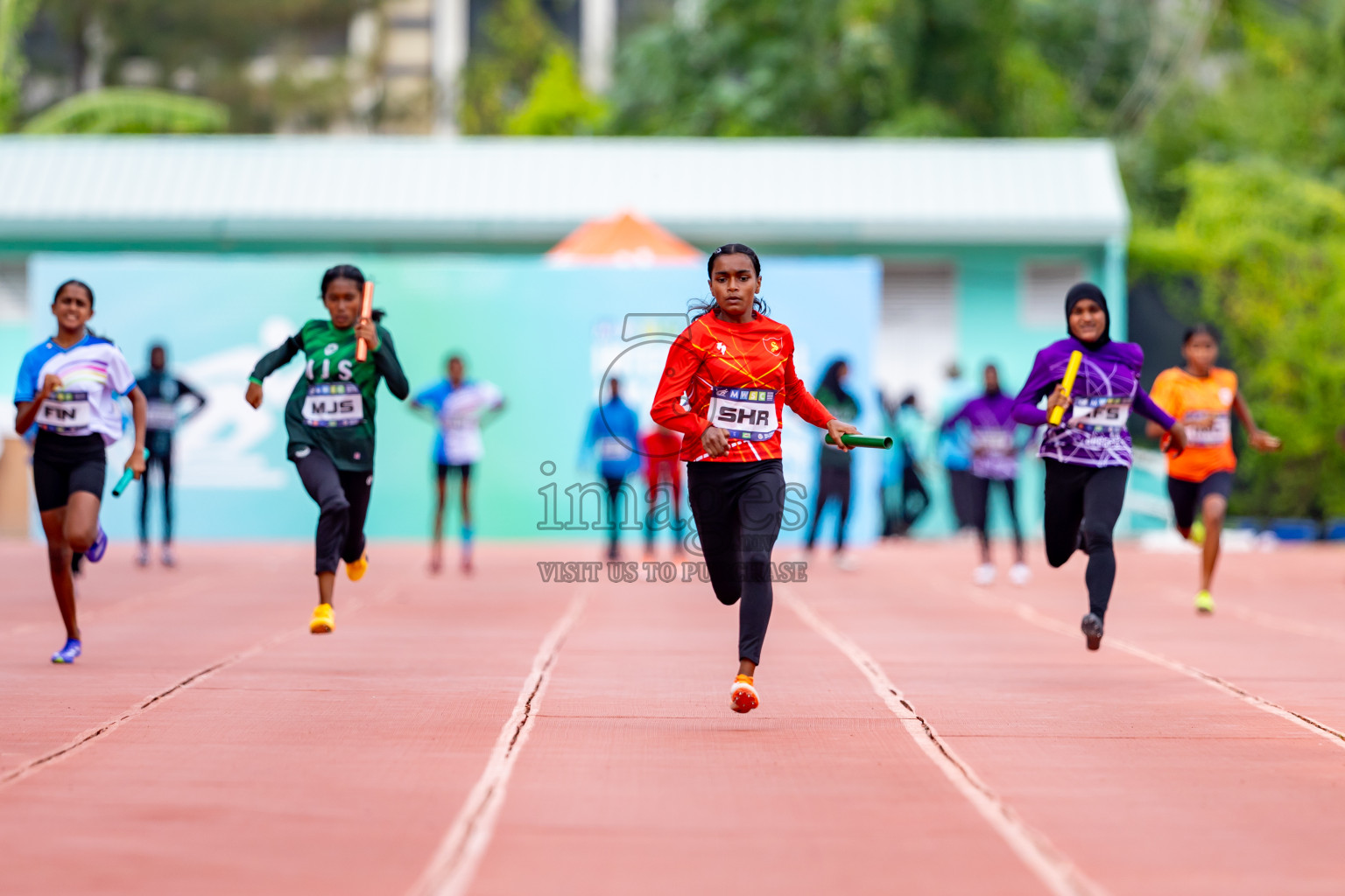 Day 6 of MWSC Interschool Athletics Championships 2024 held in Hulhumale Running Track, Hulhumale, Maldives on Thursday, 14th November 2024. Photos by: Nausham Waheed / Images.mv