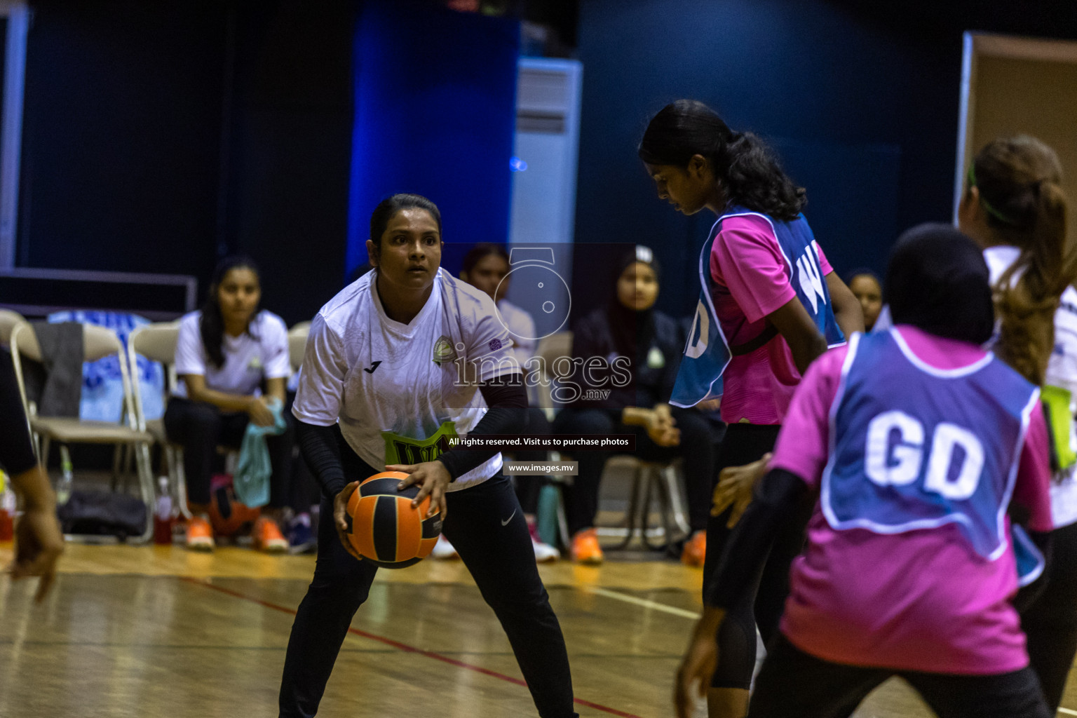 Sports Club Shining Star vs Club Green Streets in the Milo National Netball Tournament 2022 on 17 July 2022, held in Social Center, Male', Maldives. Photographer: Hassan Simah / Images.mv