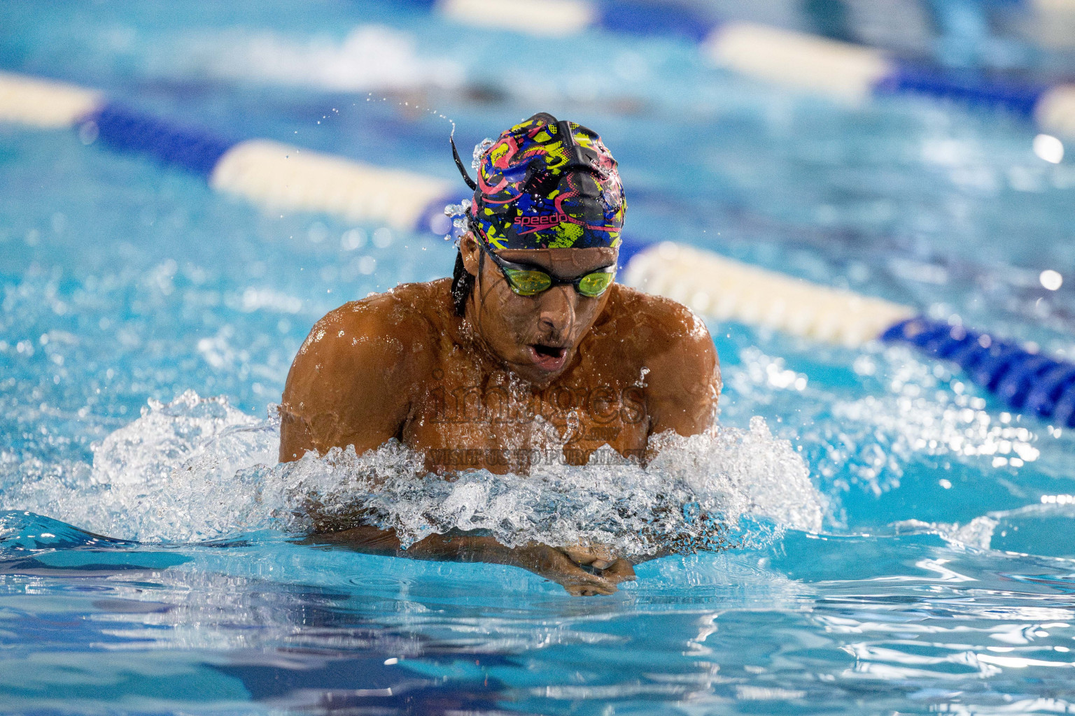 Day 4 of National Swimming Competition 2024 held in Hulhumale', Maldives on Monday, 16th December 2024. 
Photos: Hassan Simah / images.mv